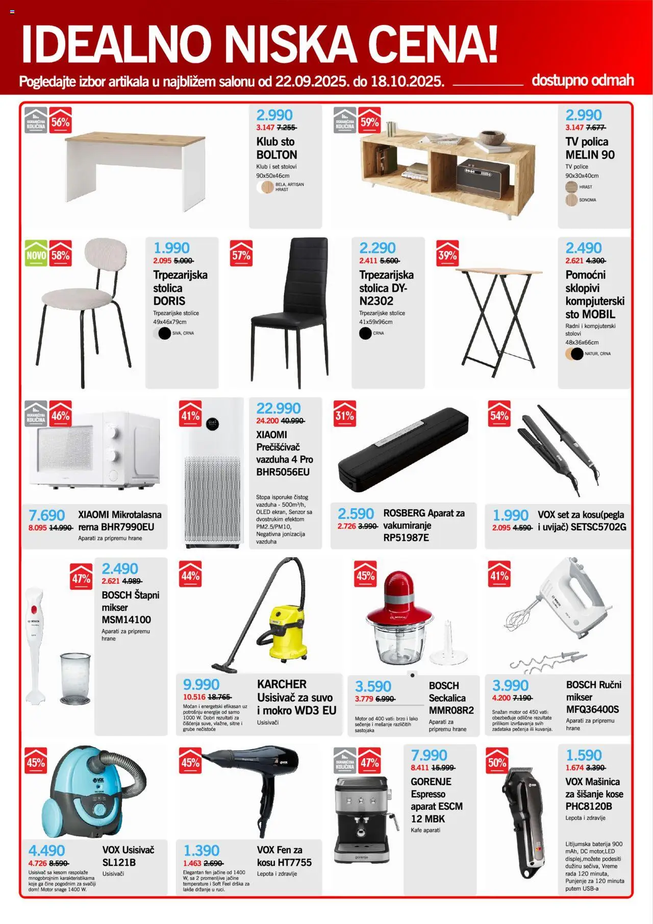Forma Ideale katalog - važi od 22.09.2025 | Strana: 2 | Proizvode: Bosch, Xiaomi, Sto, Seckalica