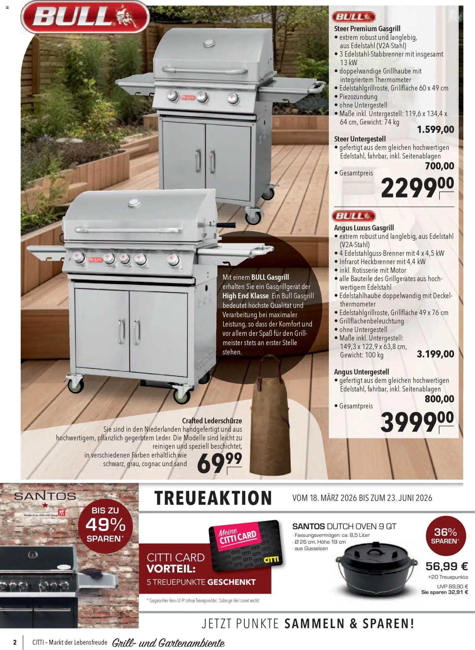 CITTI Markt Grill- und Gartenambiente – gültig ab 18.03.2026 | Seite: 2 | Produkte: Gewicht, Grill, Thermometer