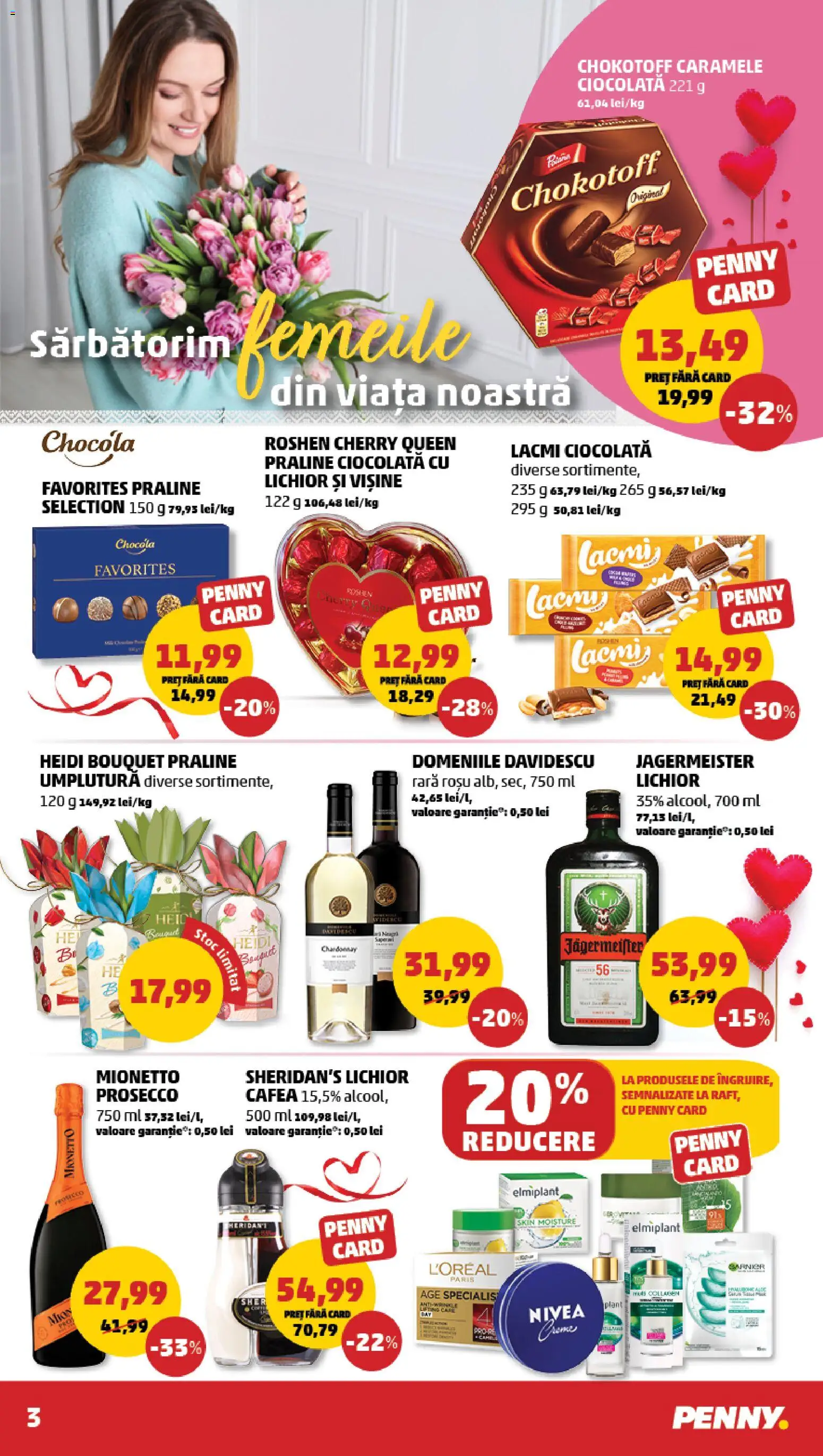 Noul catalog PENNY – valabil de la 04.03.2026 | Pagină: 3 | Produse: Lichior, Prosecco, Ciocolată, Caramele