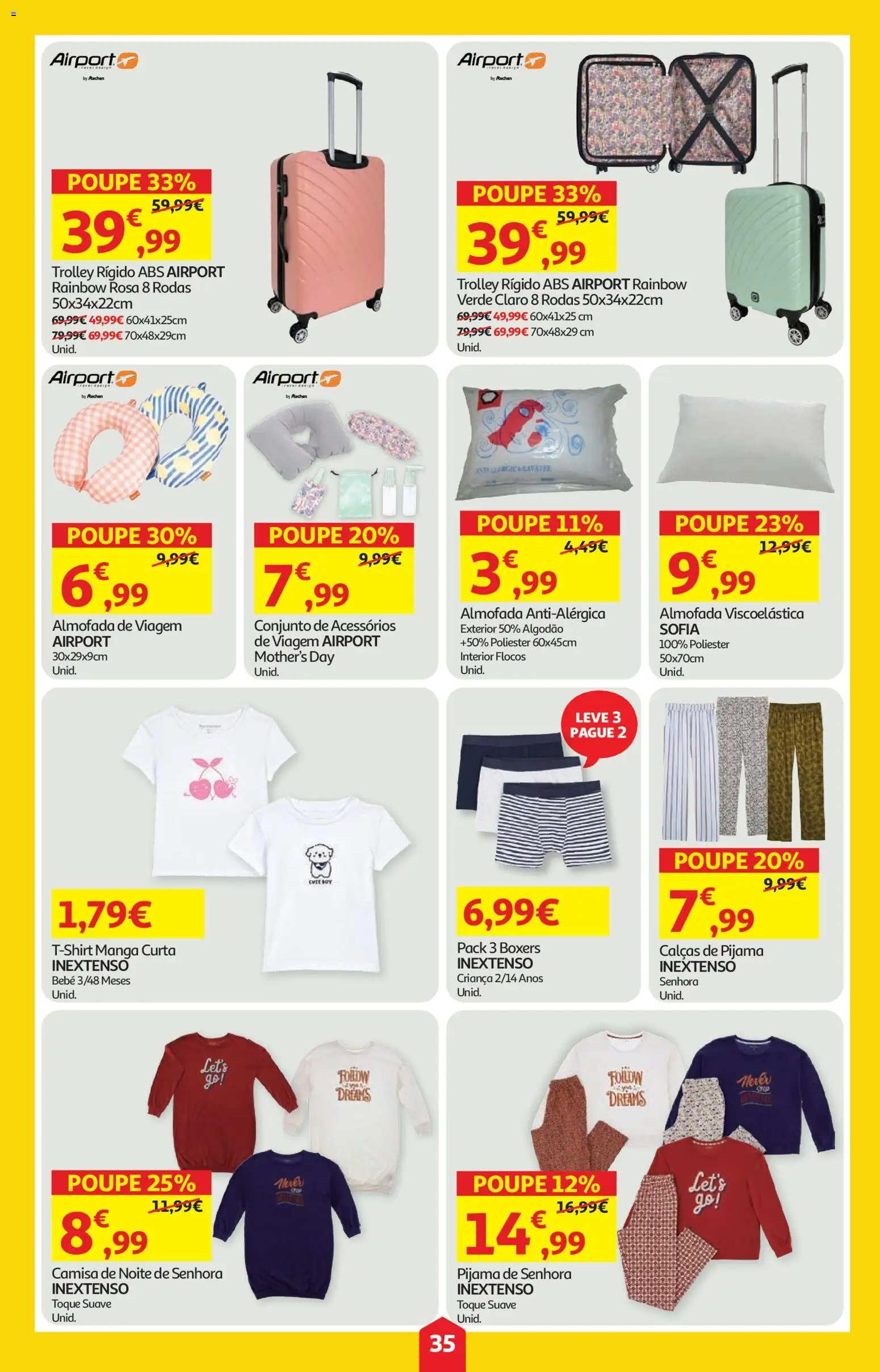 Auchan folheto │ válido de 23.04.2026 | Página: 35 | Produtos: Algodão, Calças, Camisa, Flocos