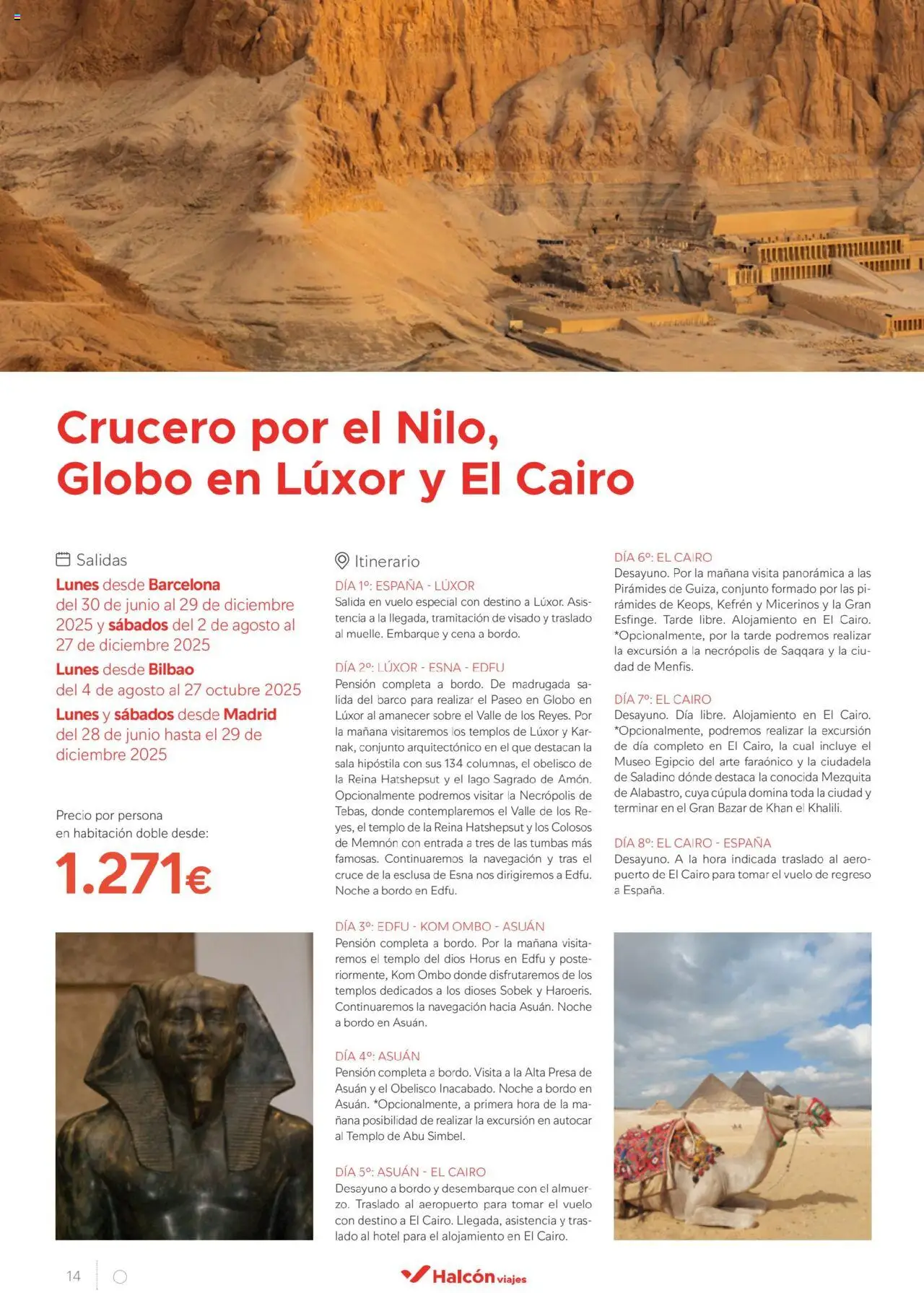 Halcón Viajes Egipto │ válido desde el 01.07.2025 | Página: 14 | Productos: Navegación