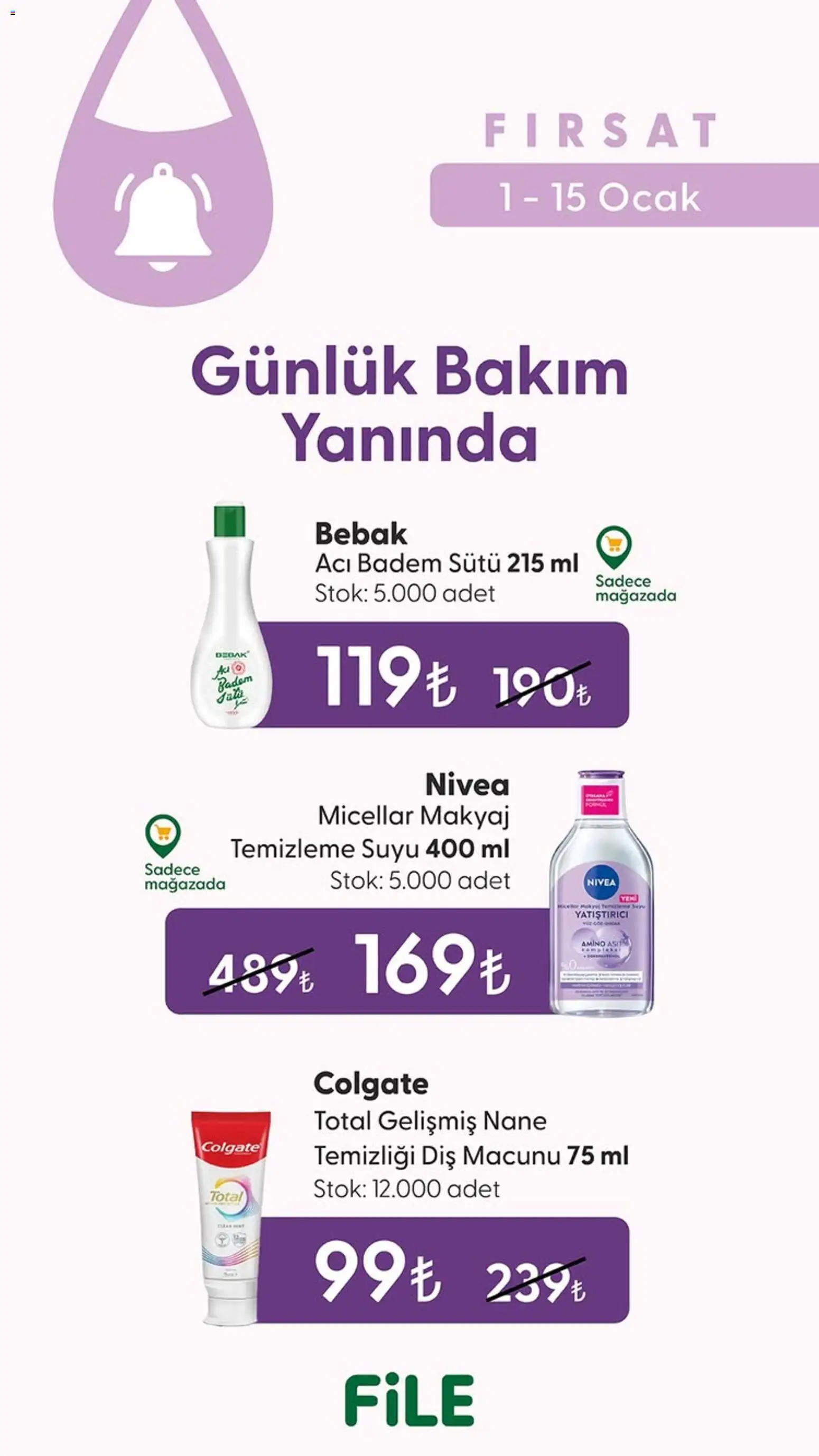 File Market aktüel ürünler kataloğu yayımlandı! Bu hafta 01 - 15 Ocak 2026 günü File Market indirimli ürünleri