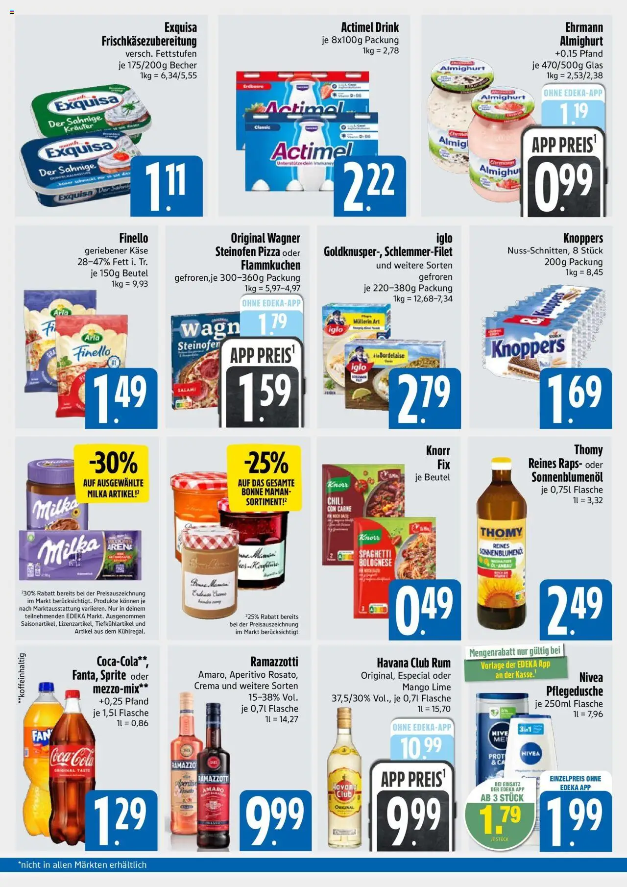 Edeka prospekt München	 – gültig ab 28.09.2025 | Seite: 2 | Produkte: Sonnenblumenol, Rum, Pizza, Ramazzotti