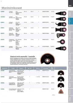 Makita-mainoslehti voimassa 24.03.2026 alkaen | Sivu: 301 | Tuotteet: Monitoimikone, Käsineet