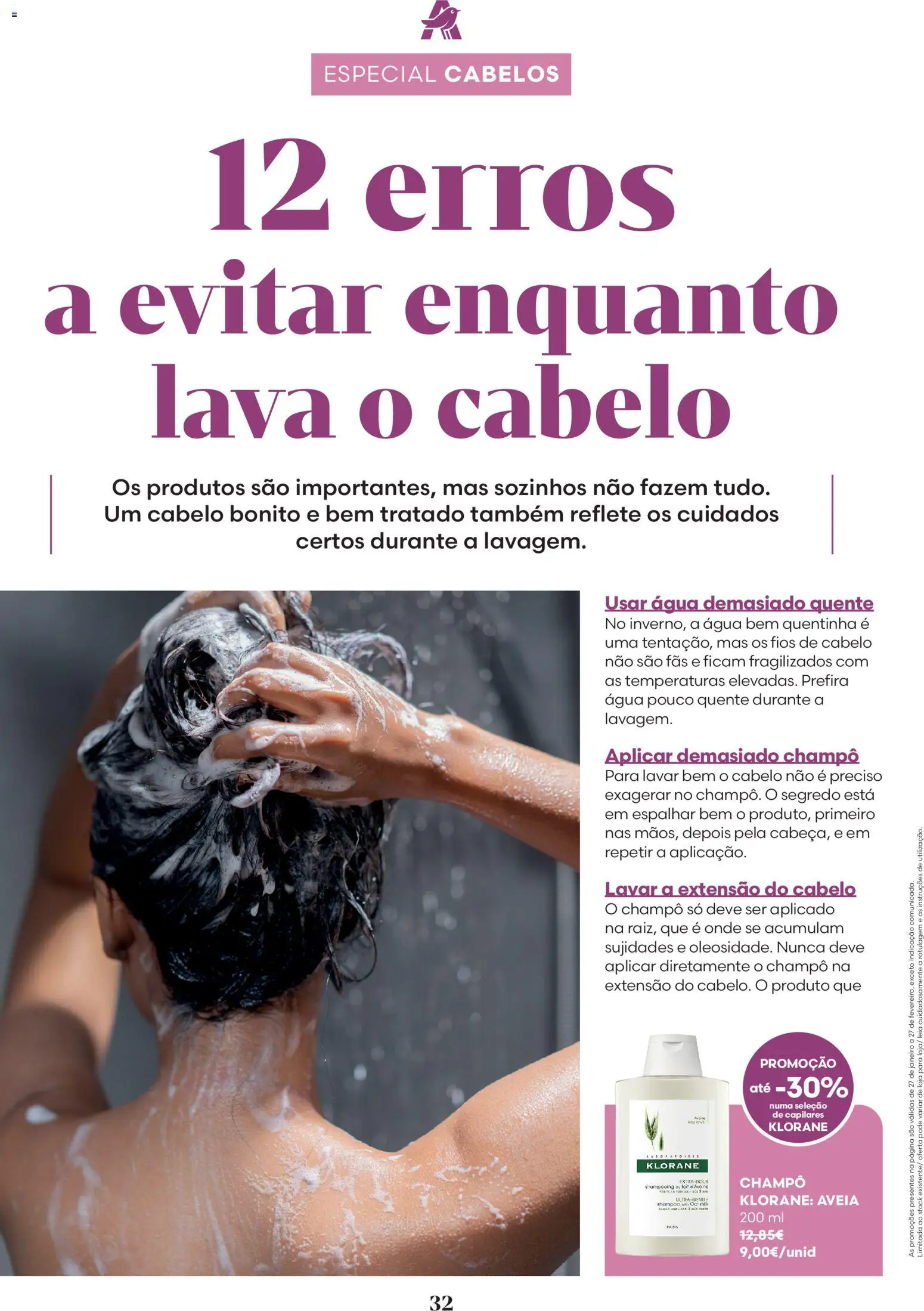 Auchan - Beleza - Especial Capilares │ válido de 01.02.2026 | Página: 32 | Produtos: Agua, Aveia
