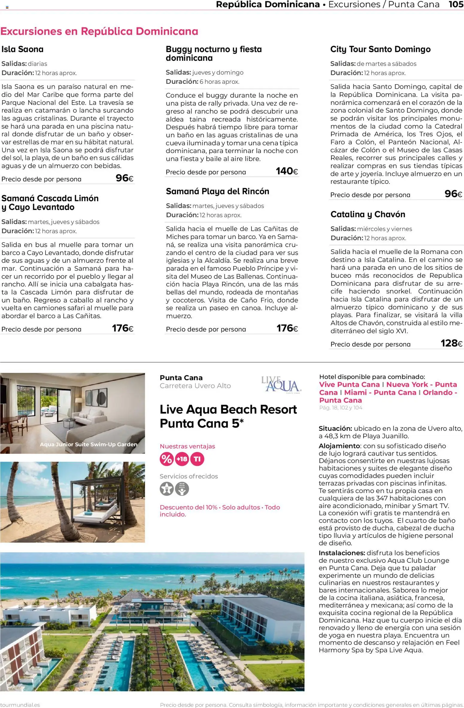 Viajes El Corte Inglés Norteamérica y Caribe │ válido desde el 01.01.2026 | Página: 105 | Productos: Cabezal de ducha, Té, Baño, Ducha