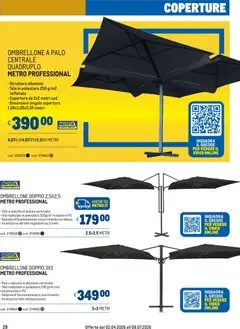 Anteprima del volantino Metro volantino Arredo valido a partire dal 02.04.2026 | Pagina: 28 | Prodotti: Ombrellone, Video, Alluminio