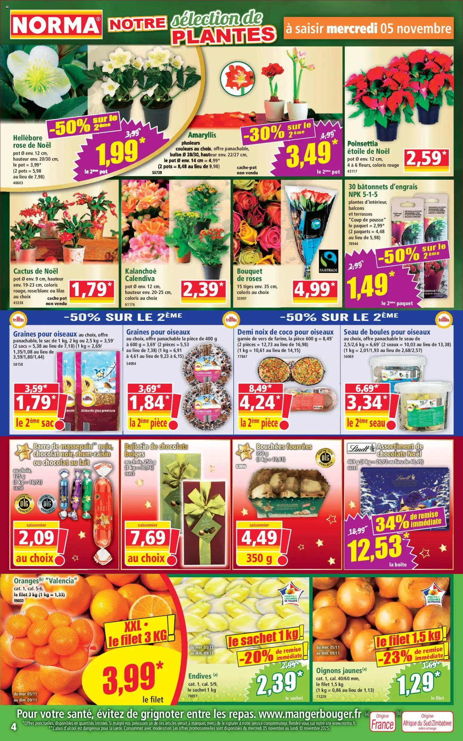 {H1} | Page: 4 | Produits: Noix de coco, Endives, Lait, Noix