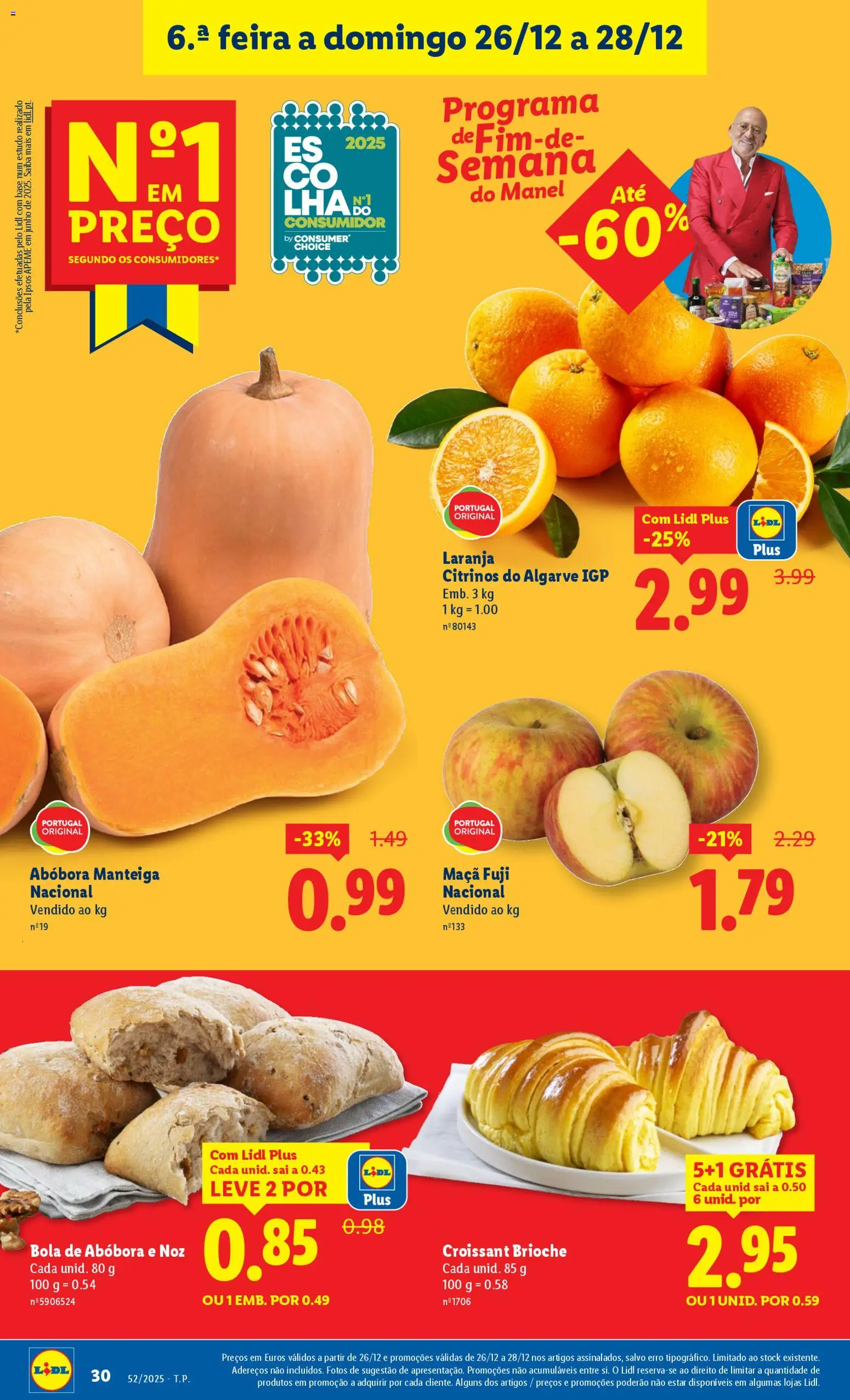 Lidl folheto │ válido de 22.12.2025 | Página: 30 | Produtos: Base, Manteiga, Maça, Abóbora