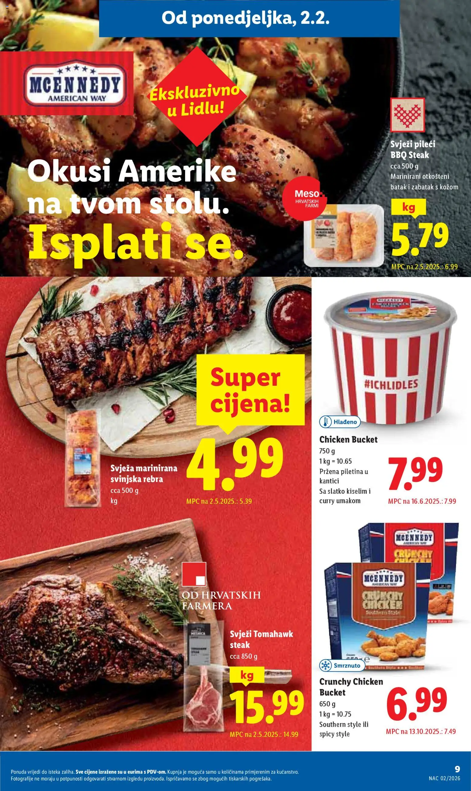 Lidl katalog | vrijedi od 02.02.2026 | Stranica: 9 | Proizvodi: Meso, Piletina, Curry