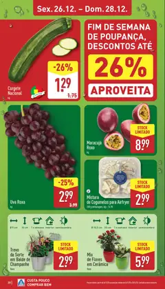 Pré-visualização Aldi folheto válido de 22.12.2025 | Página: 20 | Produtos: Balde, Flores, Curgete, Vaso
