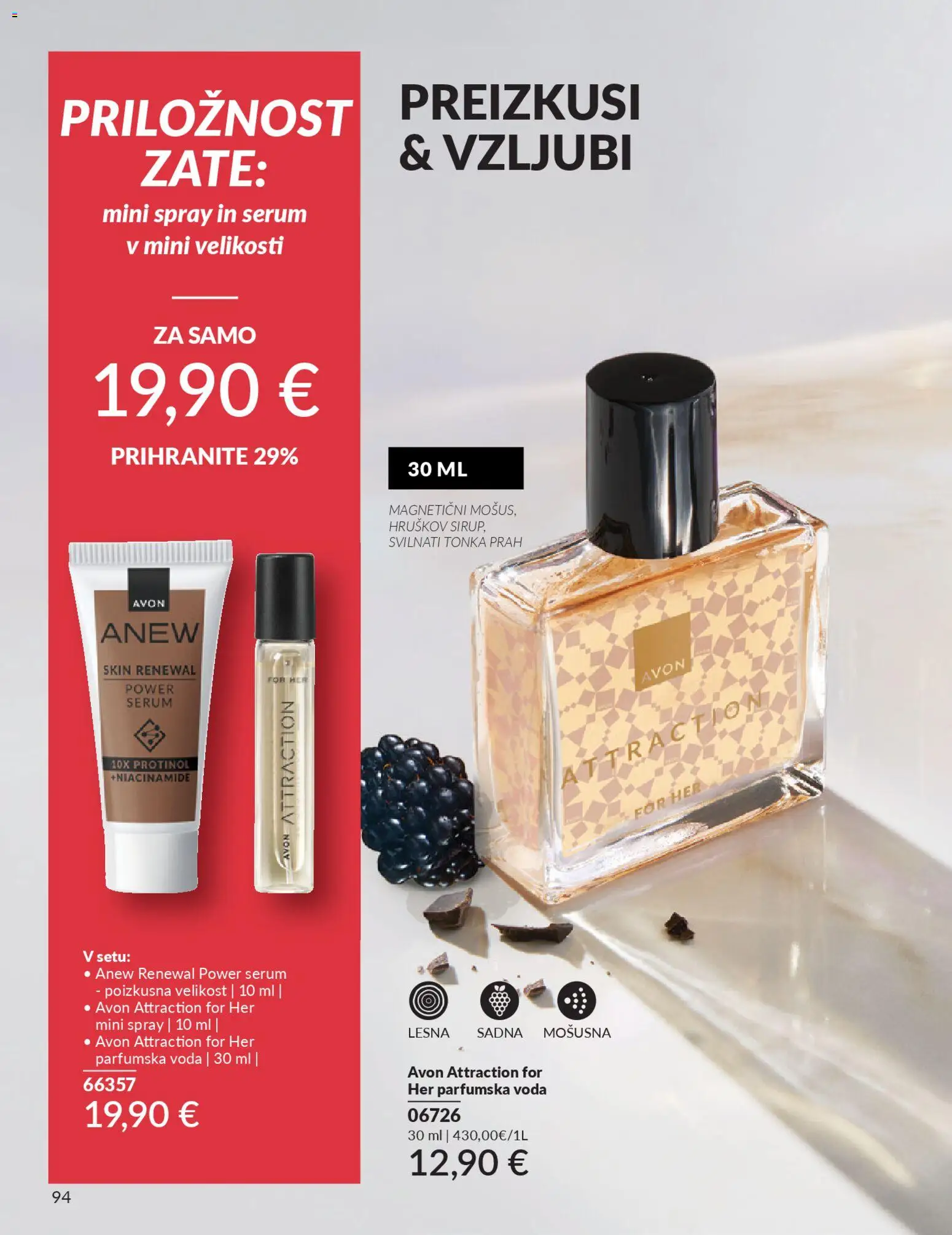 Novi Avon katalog ponudbe – veljaven od 29.12.2025 | Stran: 94 | Izdelki: Voda, Parfumska voda