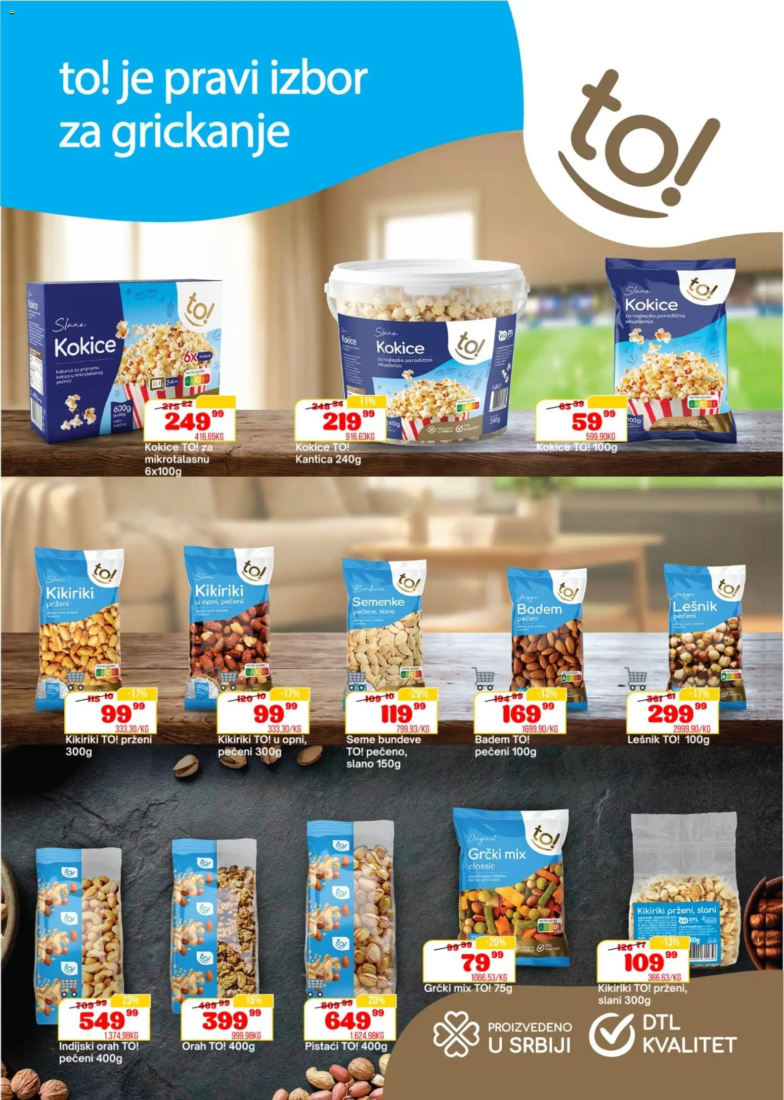 Senta Promet katalog - važi od 25.02.2026 | Strana: 2 | Proizvode: Badem, Indijski orah, Lešnik, Orah