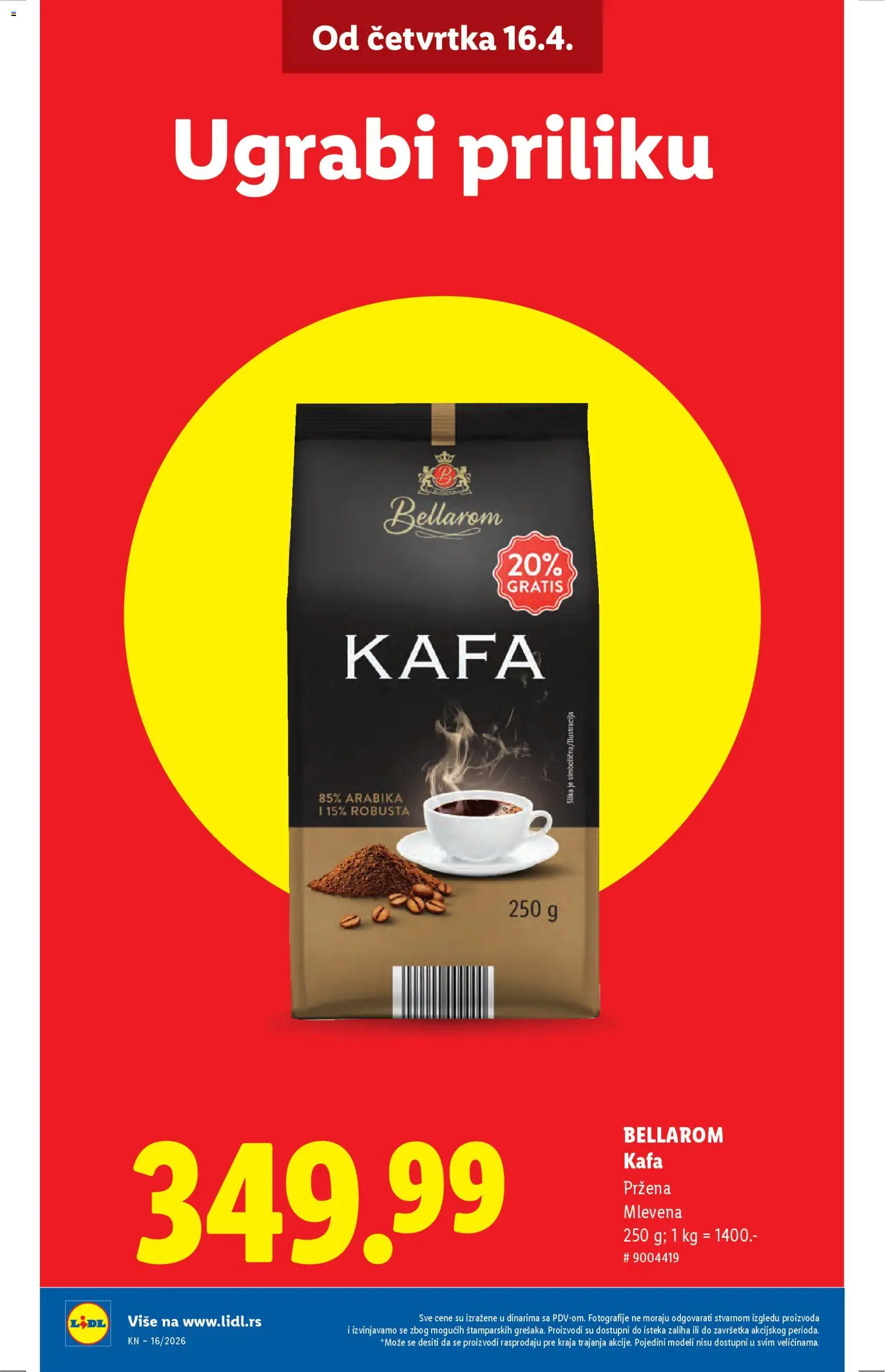 Lidl katalog - važi od 16.04.2026 | Strana: 6 | Proizvode: Kafa