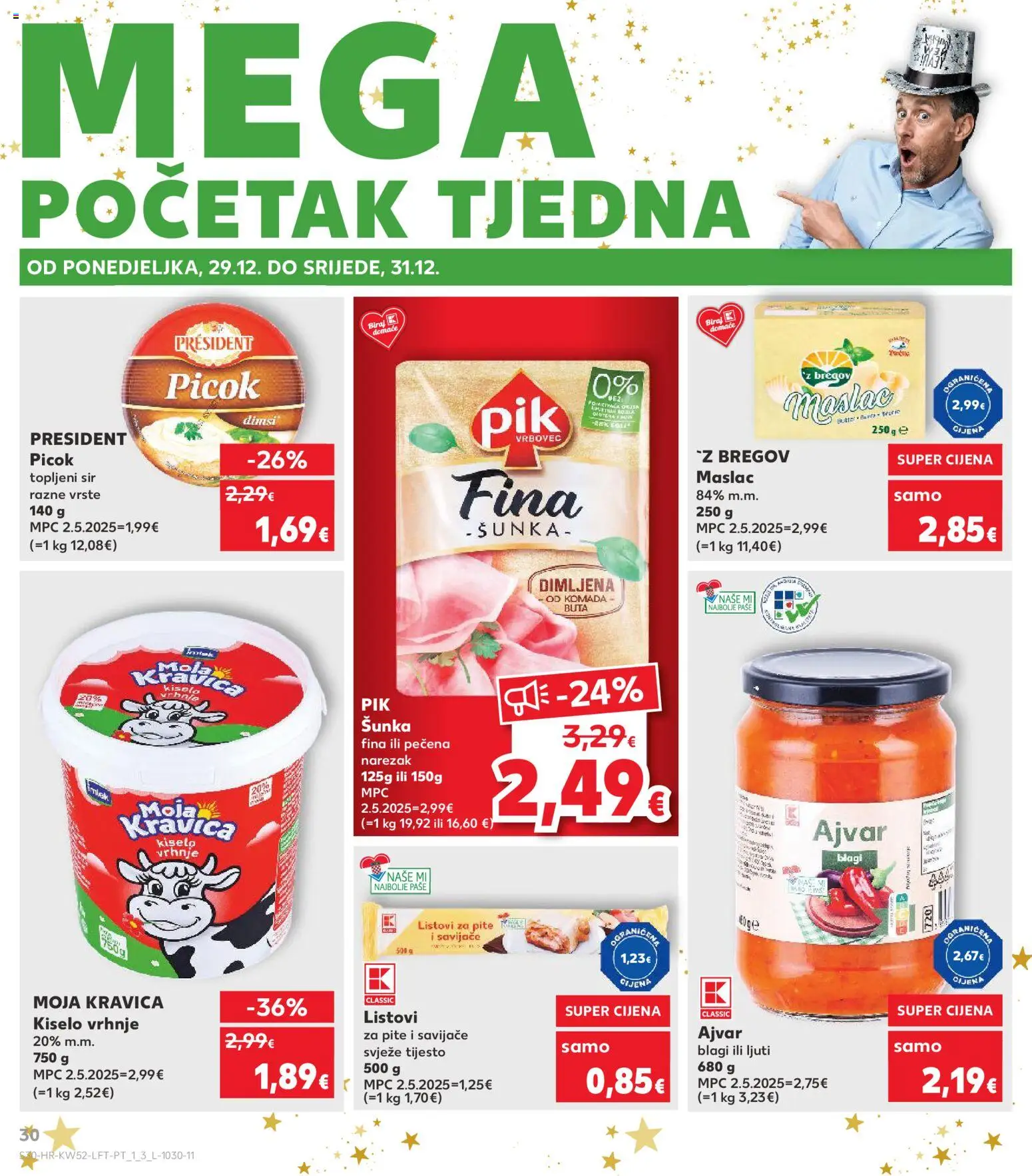 Kaufland HR akciós ujság - amely érvényes a következő dátumtól: 27.12.2025 | Oldal: 30 | Termékek: Ajvár