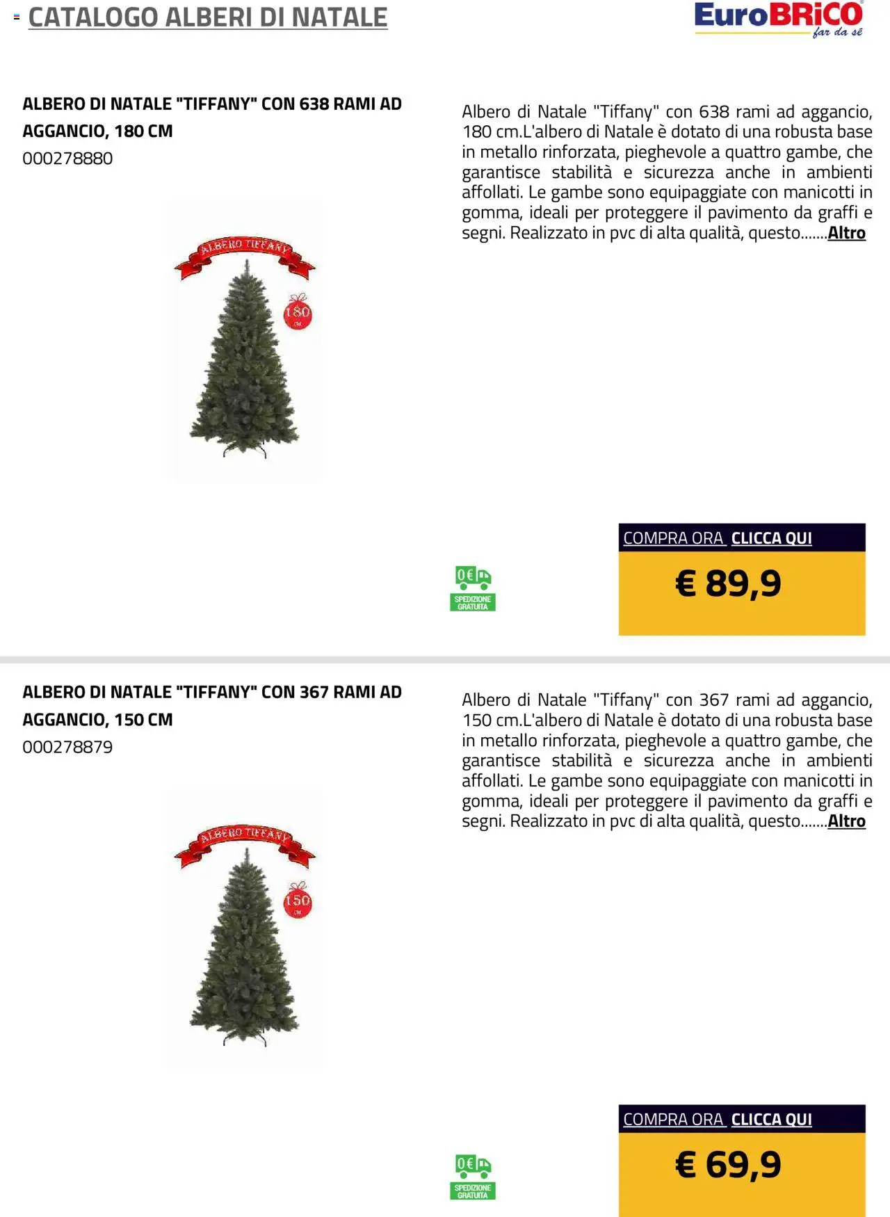 Volantino Eurobrico del 23.07.2025 | Pagina: 4 | Prodotti: Albero di natale, Pavimento