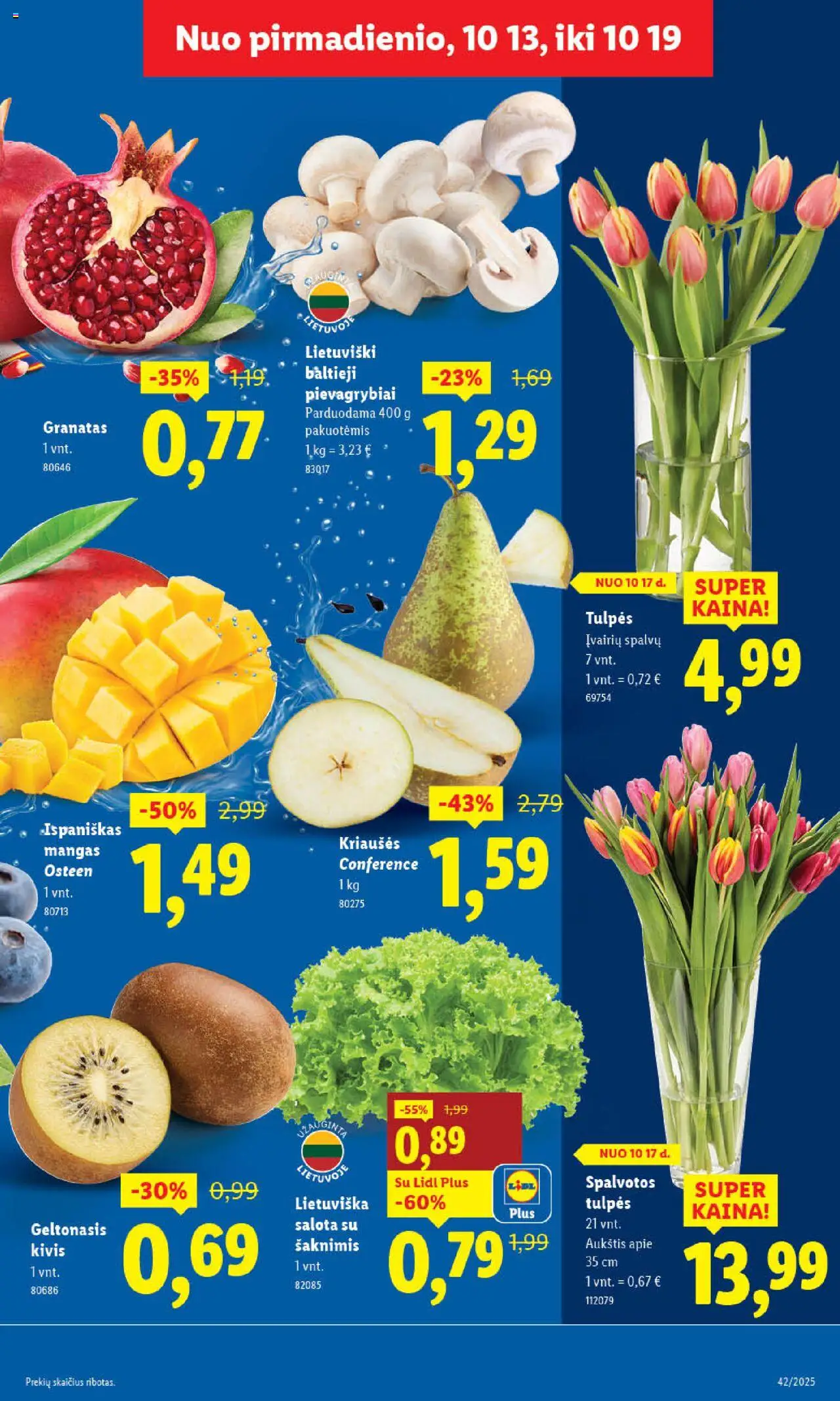 LIDL akcijos nuo 16.10.2025 | Puslapis: 9 | Prekių: Salota, Pievagrybiai