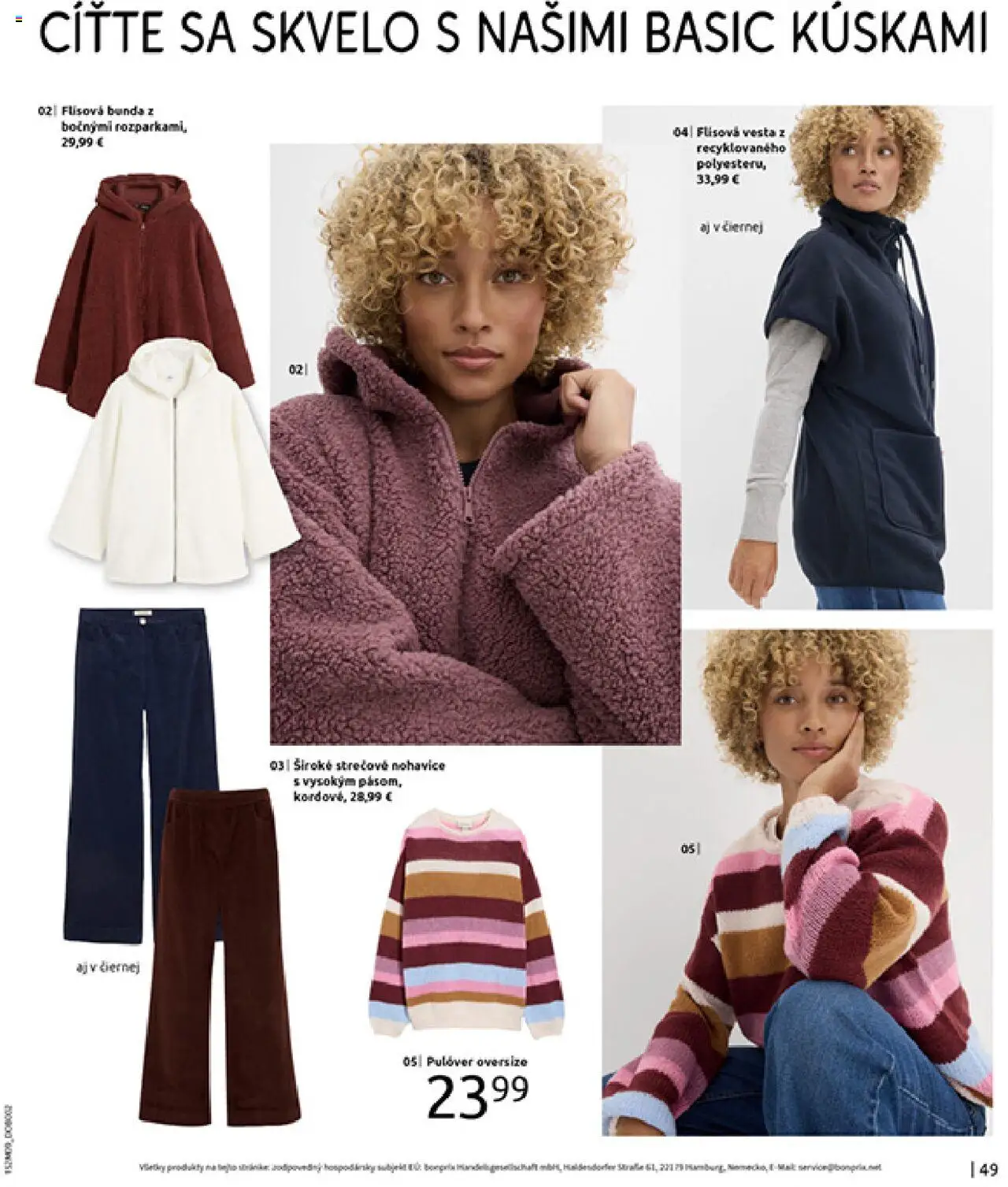 Nové Bonprix akcie – leták je platný od 14.10.2025 | Strana: 51 | Produkty: Vesta, Bunda, Nohavice