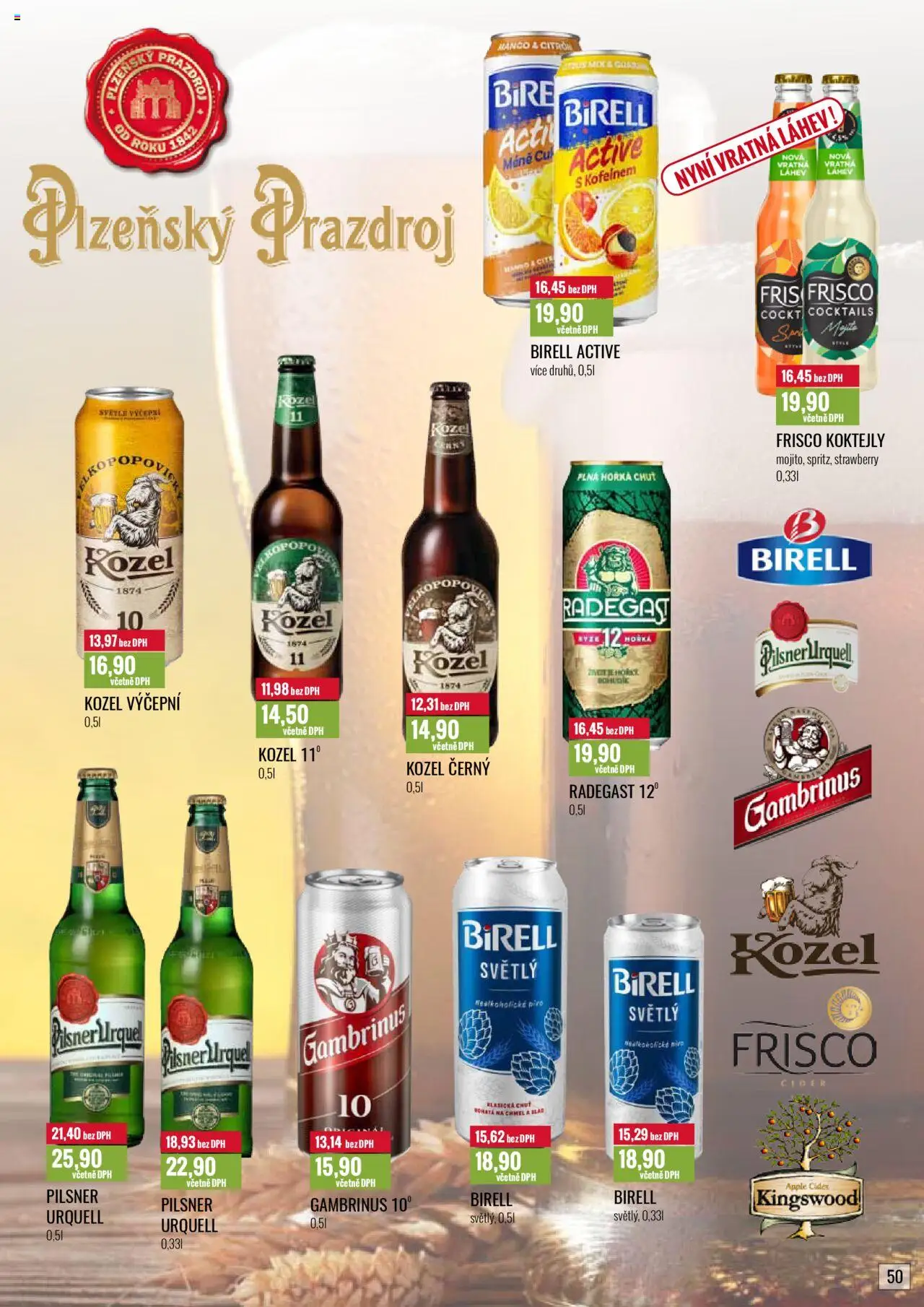 Ratio leták od 01.10.2025 | Strana: 51 | Produkty: Frisco, Kozel černý, Nealkoholické pivo, Citron