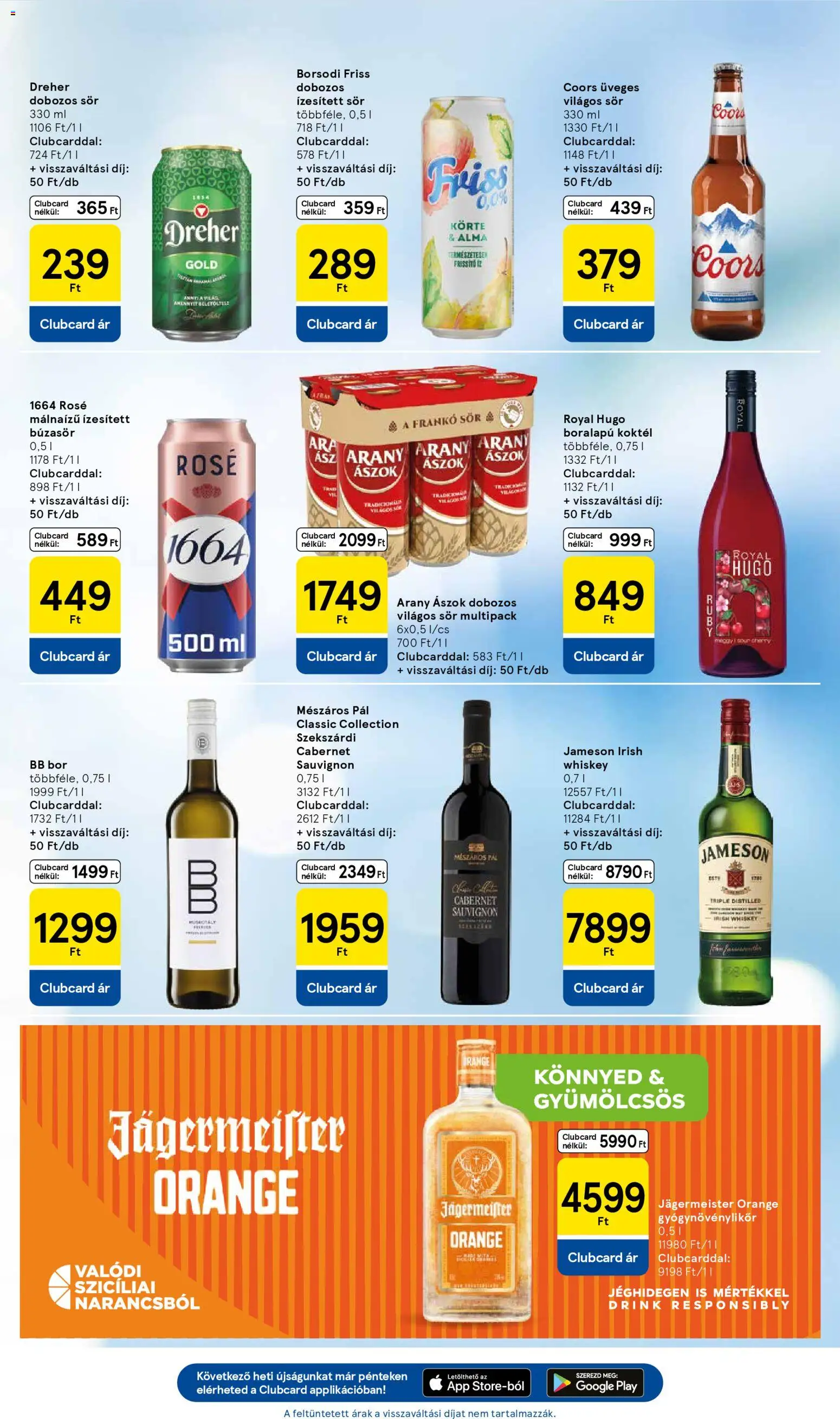 Tesco akciós ujság - amely érvényes a következő dátumtól: 30.10.2025 | Oldal: 25 | Termékek: Körte, Arany ászok, Dobozos sör, Sör