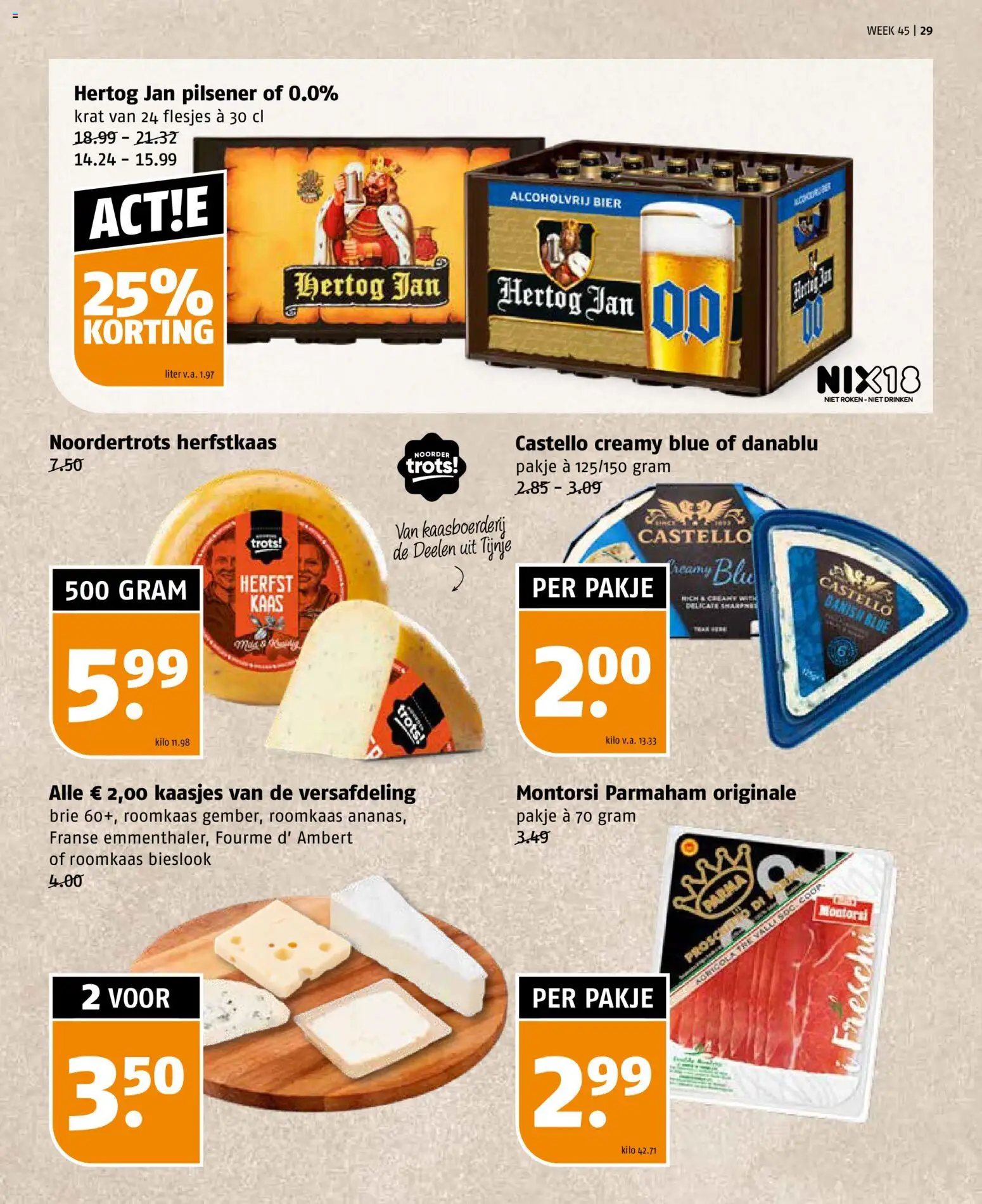 {H1} | Pagina: 29 | Producten: Kaas, Bier, Brie, Roomkaas