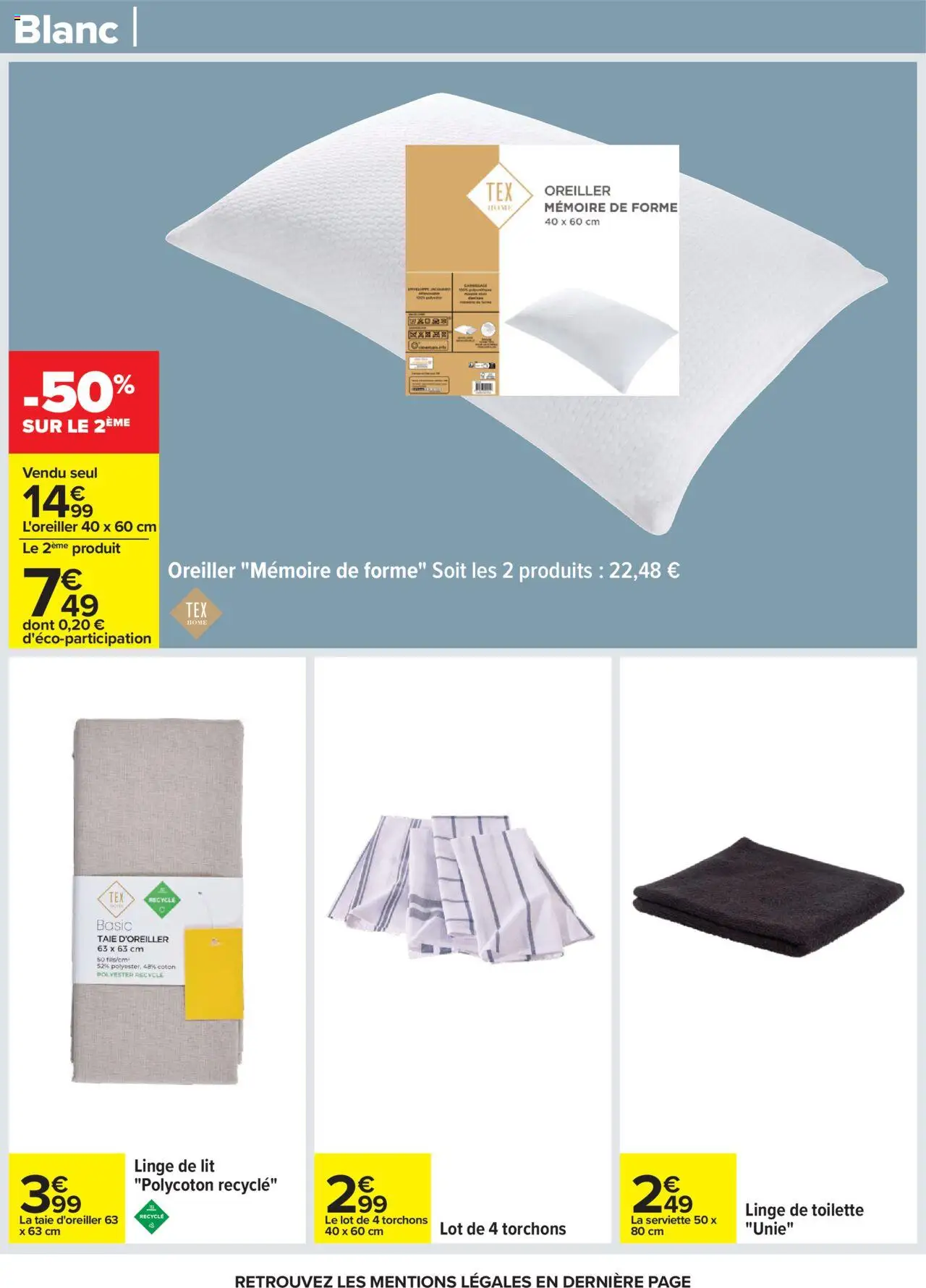  | Page: 75 | Produits: Taie d'oreiller, Coton, Lit, Oreiller