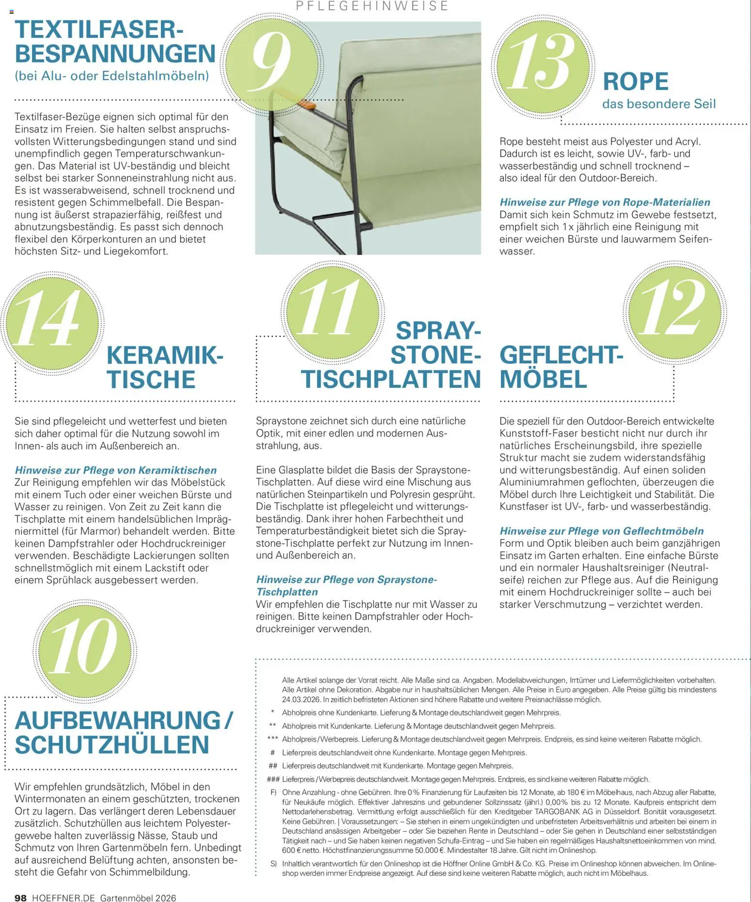 Höffner Prospekt Gartenmöbel – gültig ab 27.03.2026 | Seite: 98 | Produkte: Bürste, Seife, Wasser, Hochdruckreiniger