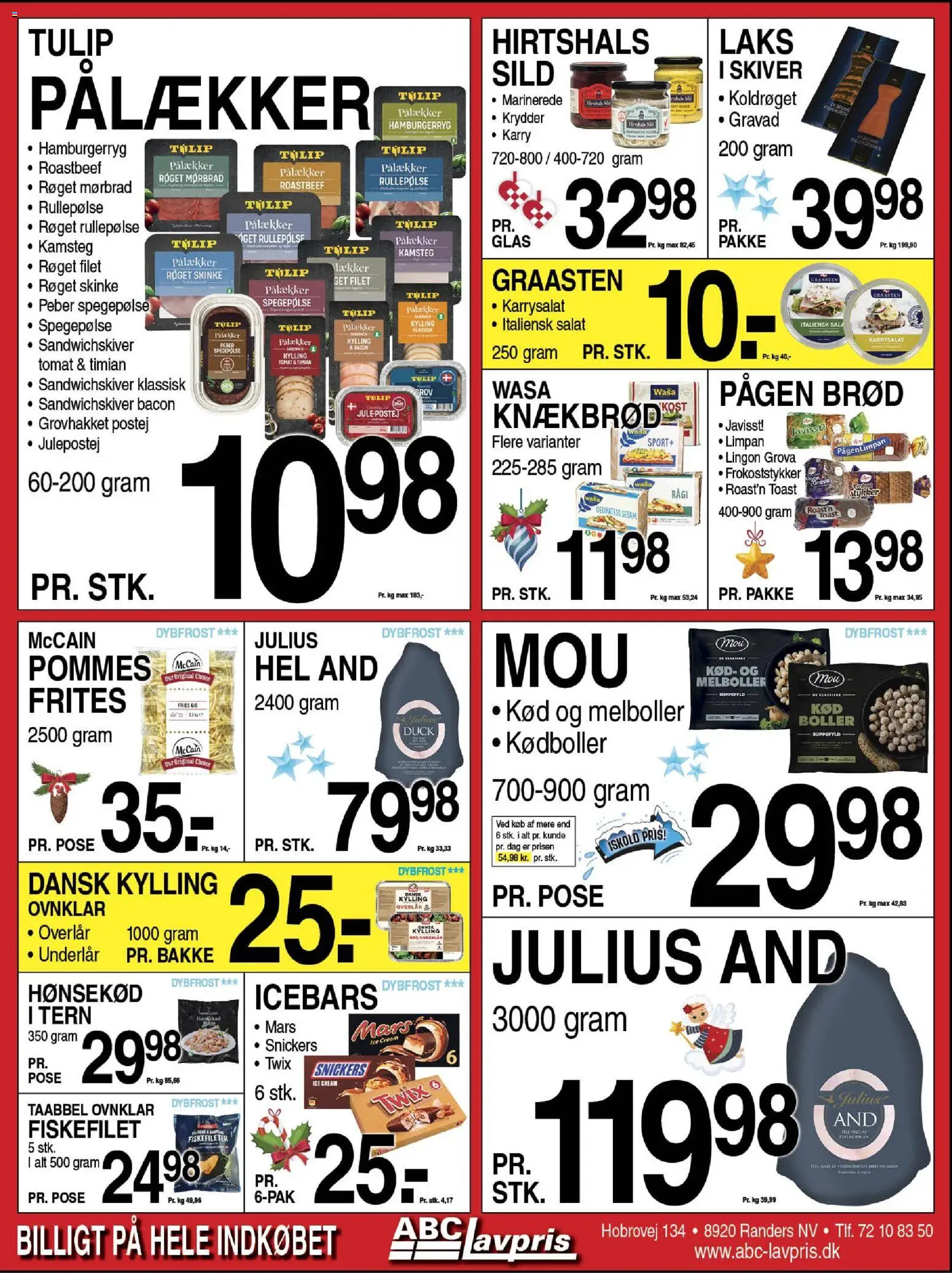 Abc Lavpris tilbudsavis – gyldig fra 26.11.2025 | Side: 6 | Produkter: Sild, Bacon, Roastbeef, Timian