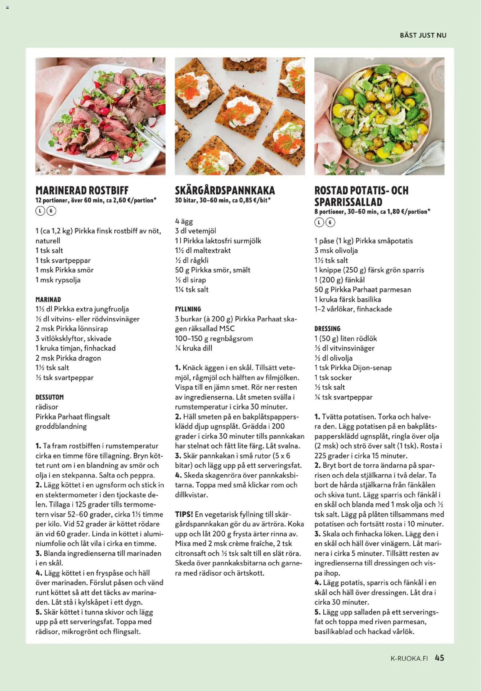 K-Market tarjoukset - K-mat – voimassa 06.05.2026 alkaen | Sivu: 45 | Tuotteet: Parmesan, Basilika