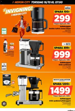 Power - erbjudanden - Förhandsvisning av reklamblad från butik Power aktuell från 16.10.2025 | Sida: 39 | Produkter: Kaffebryggare, Vattenkokare, Kaffe