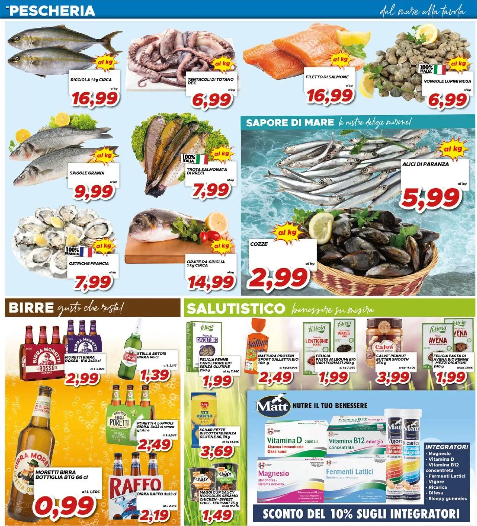 Volantino Ma Supermercati del 06.03.2026 | Pagina: 5 | Prodotti: Lenticchie, Cavolfiore, Bottiglia, Alici