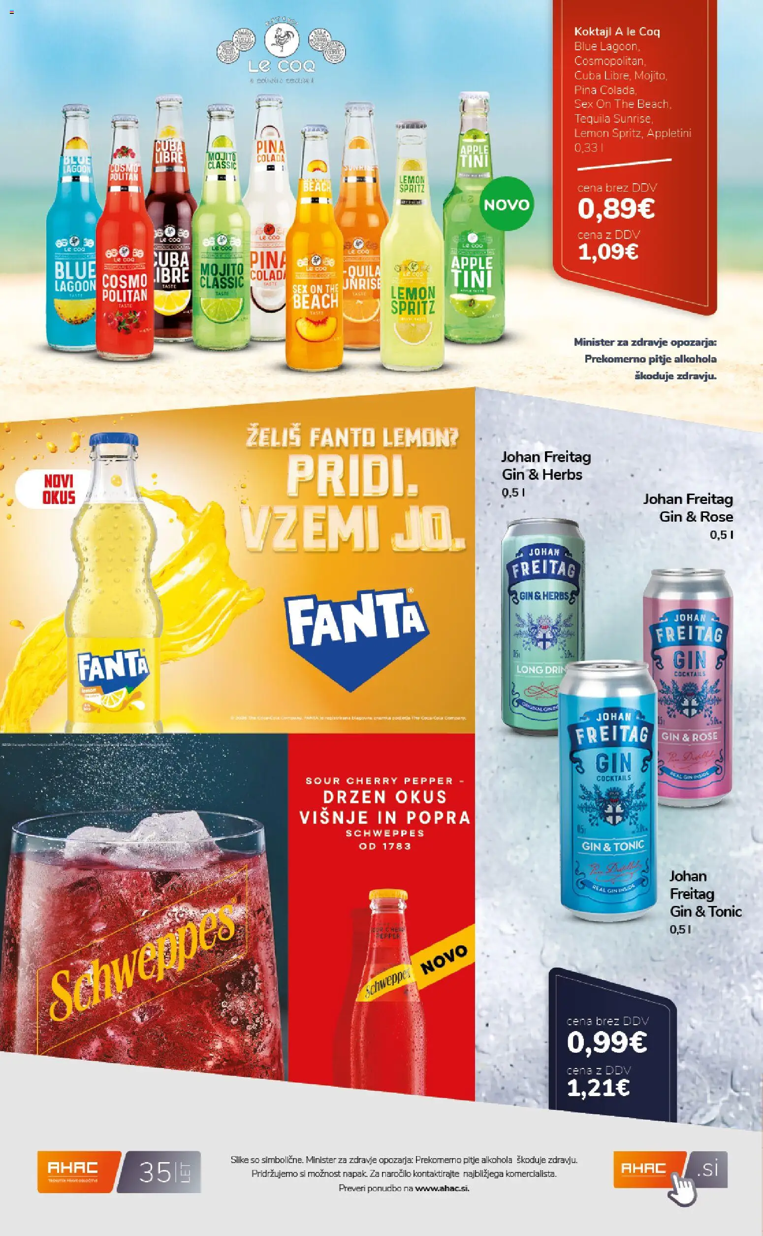 Novi Ahac katalog ponudbe – veljaven od 01.04.2026 | Stran: 20 | Izdelki: Gin