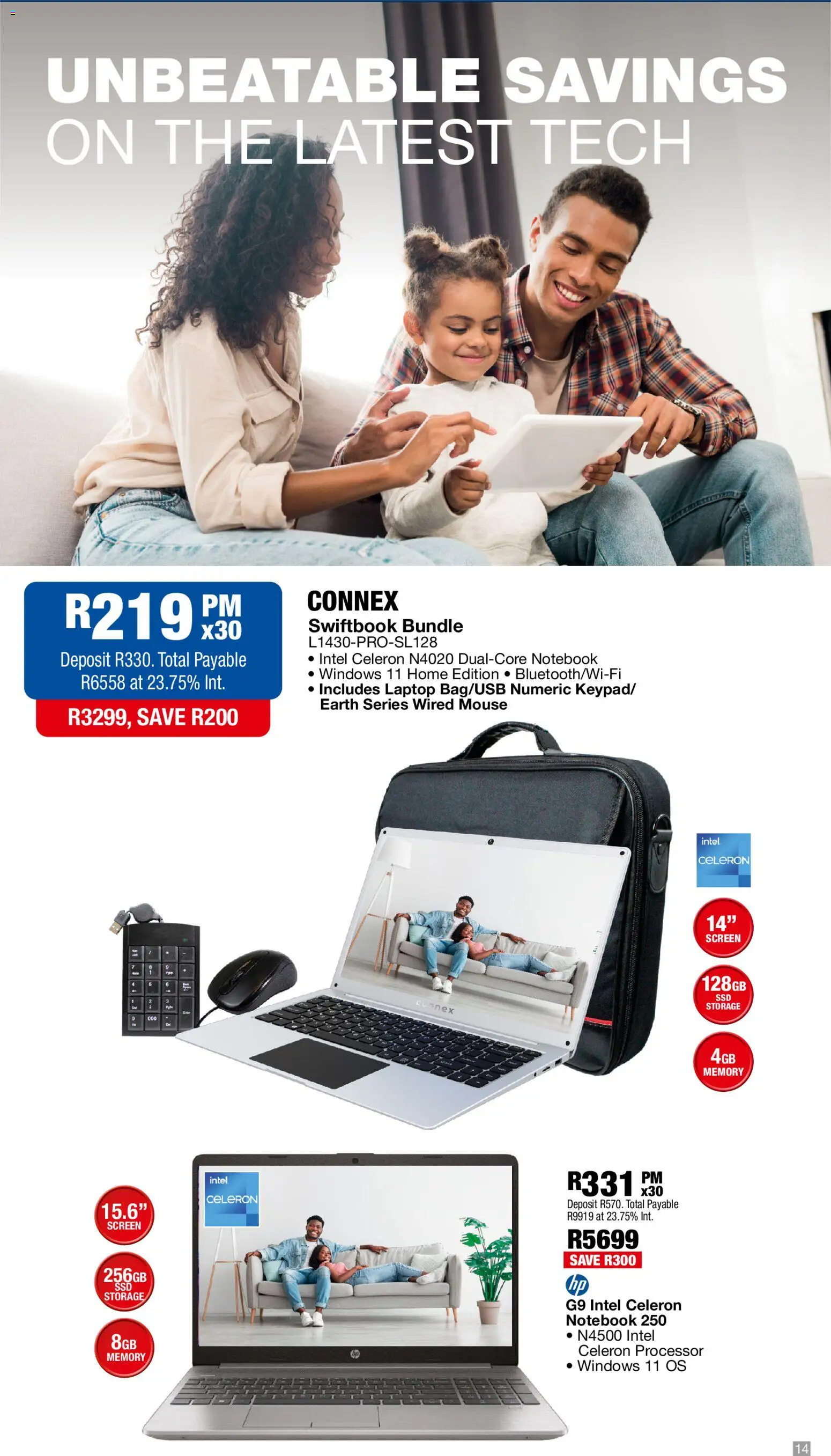 New OK Furniture catalogue – valid from 02.03.2026 | Page: 14 | Products: Notebook, Mouse, Laptop