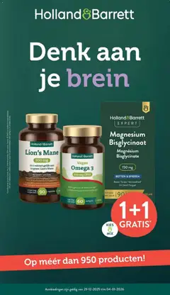 Holland & Barrett - Folder - Voorbeeld van een folder van Holland & Barrett, geldig van 29.12.2025