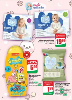 Pogląd oferty "Dino gazetka" - ważna od 25.03.2026 | Strona: 14 | Produkty: Pieluchomajtki, Bób, Zapach, Żel pod prysznic