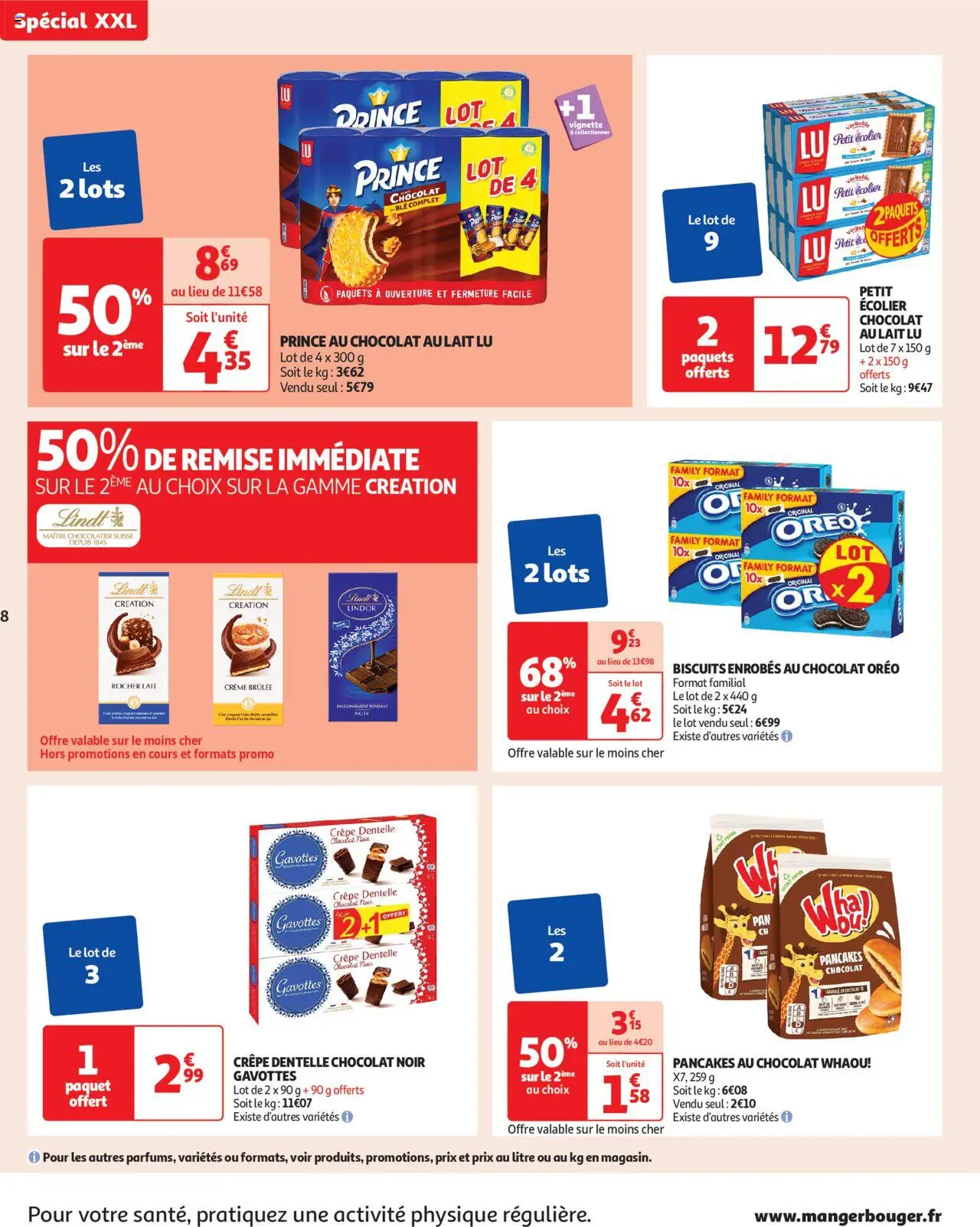  | Page: 8 | Produits: Panier, Chocolat, Crème, Biscuits