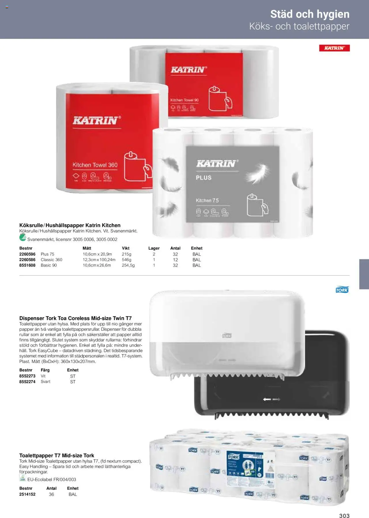 Office Depot reklamblad aktuell från 15.02.2024 | Sida: 305 | Produkter: Toalettpapper, Papper