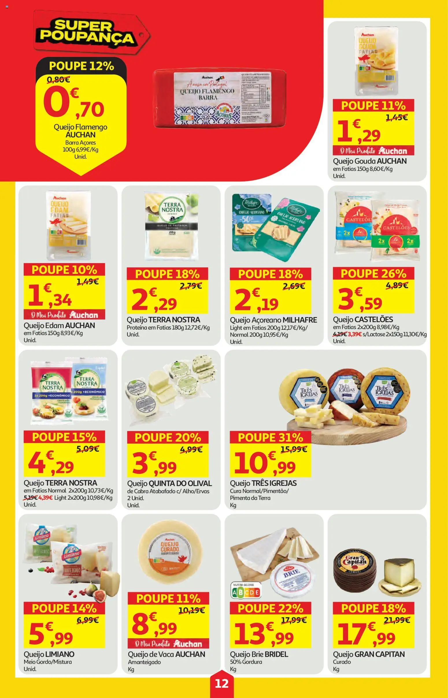 Auchan folheto │ válido de 09.04.2026 | Página: 12 | Produtos: Pimenta, Queijo, Proteina