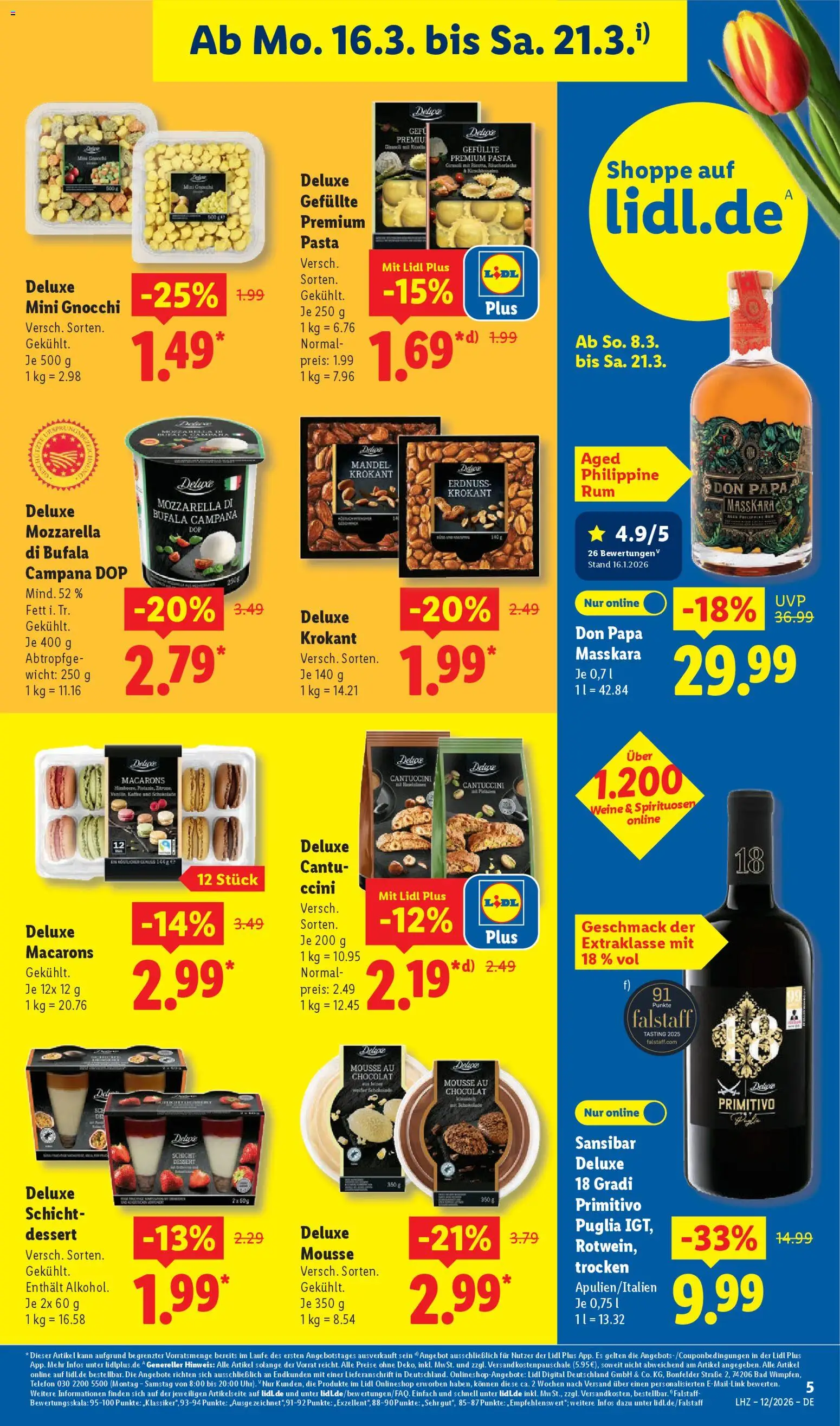 Lidl Prospekt Hilders – gültig ab 16.03.2026 | Seite: 11 | Produkte: Kaffee, Bad, Pasta, Telefon