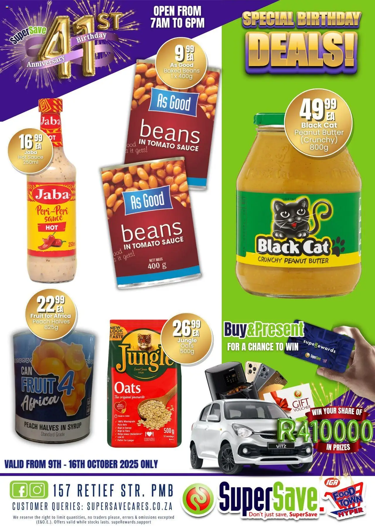 New Super Save catalogue – valid from 09.10.2025 | Page: 66 | Products: Butter, Tomato sauce, Peanut butter, Syrup
