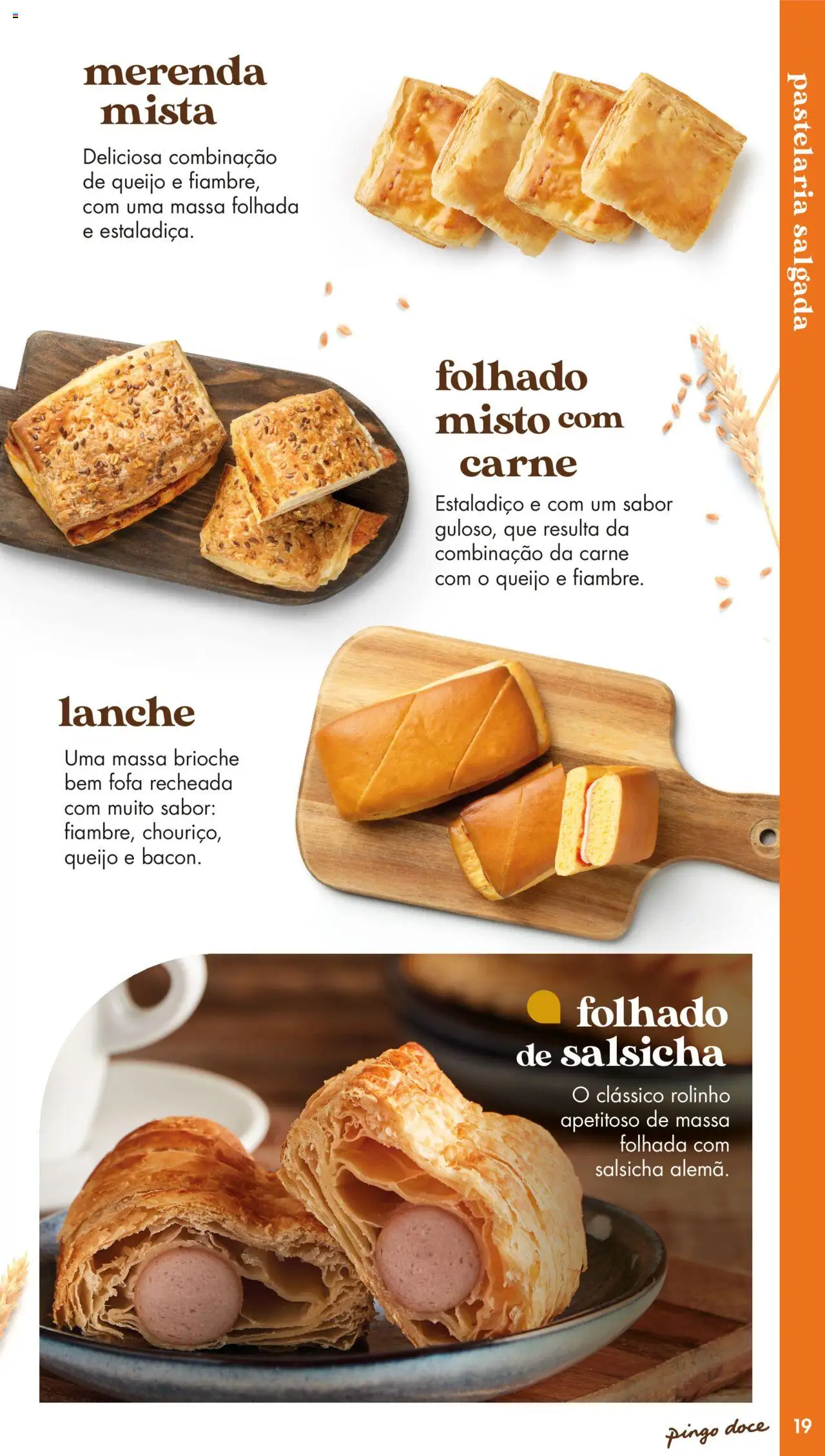 Pingo Doce - Catálogo-Padaria │ válido de 20.05.2025 | Página: 19 | Produtos: Massa folhada, Salsicha, Queijo, Carne