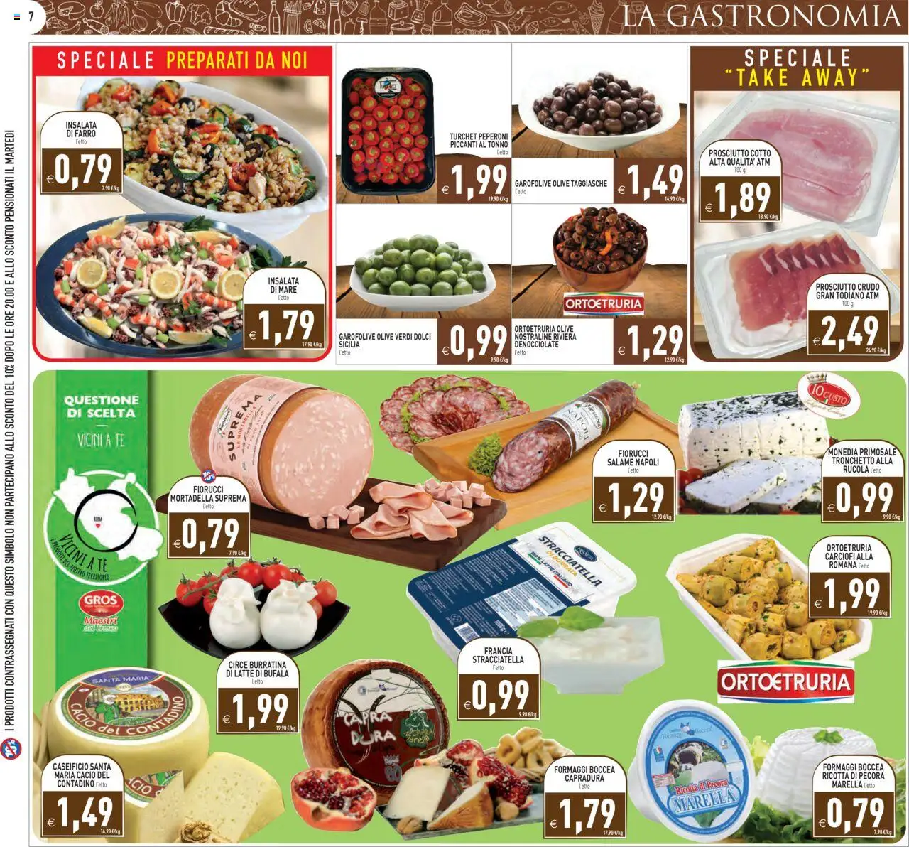 Volantino PIM Supermercati del 06.08.2025 | Pagina: 7 | Prodotti: Olive, Tonno, Ricotta, Burrata