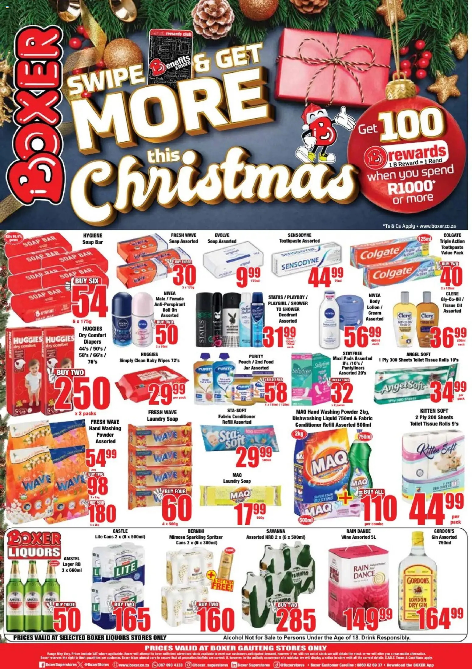 New Boxer catalogue – valid from 17.12.2025 | Page: 8 | Products: Tissue oil, Shower, Pads, Powder