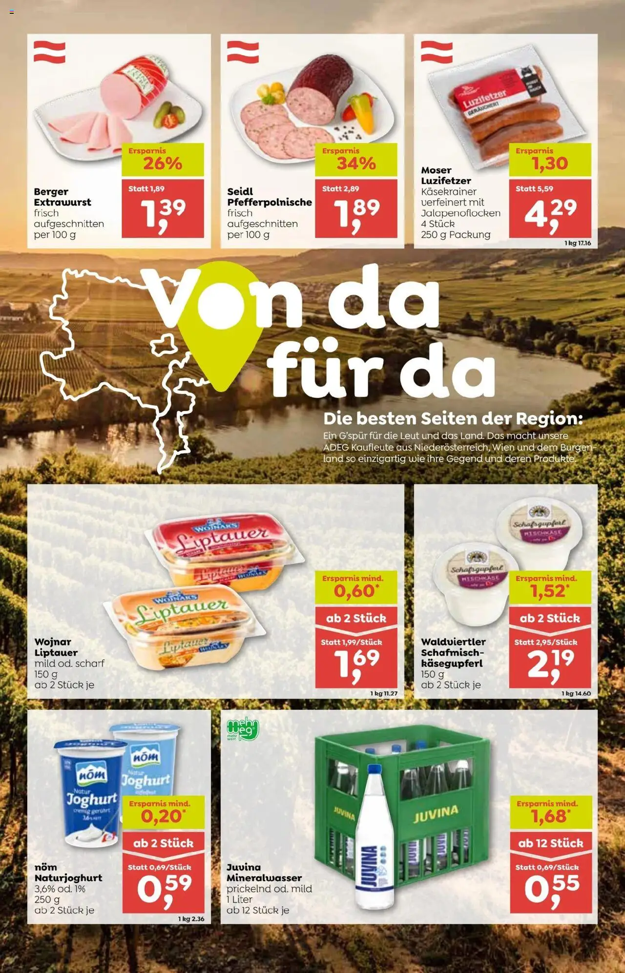 ADEG Flugblatt gültig ab 05.06.2025 | Seite: 6 | Produkte: Joghurt