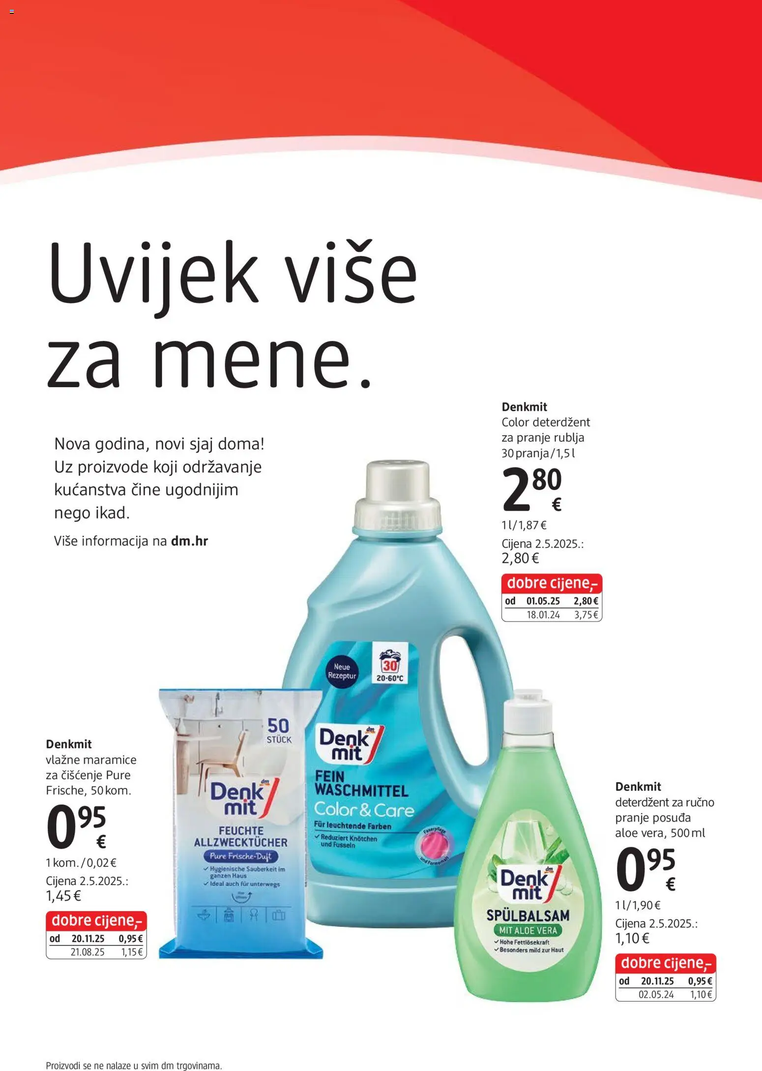DM katalog | vrijedi od 01.01.2026 | Stranica: 16 | Proizvodi: Vlažne maramice, Deterdžent