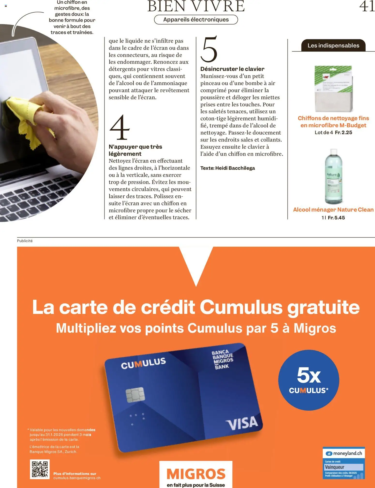 Migros Magazin FR – gültig ab 19.01.2026 | Seite: 41