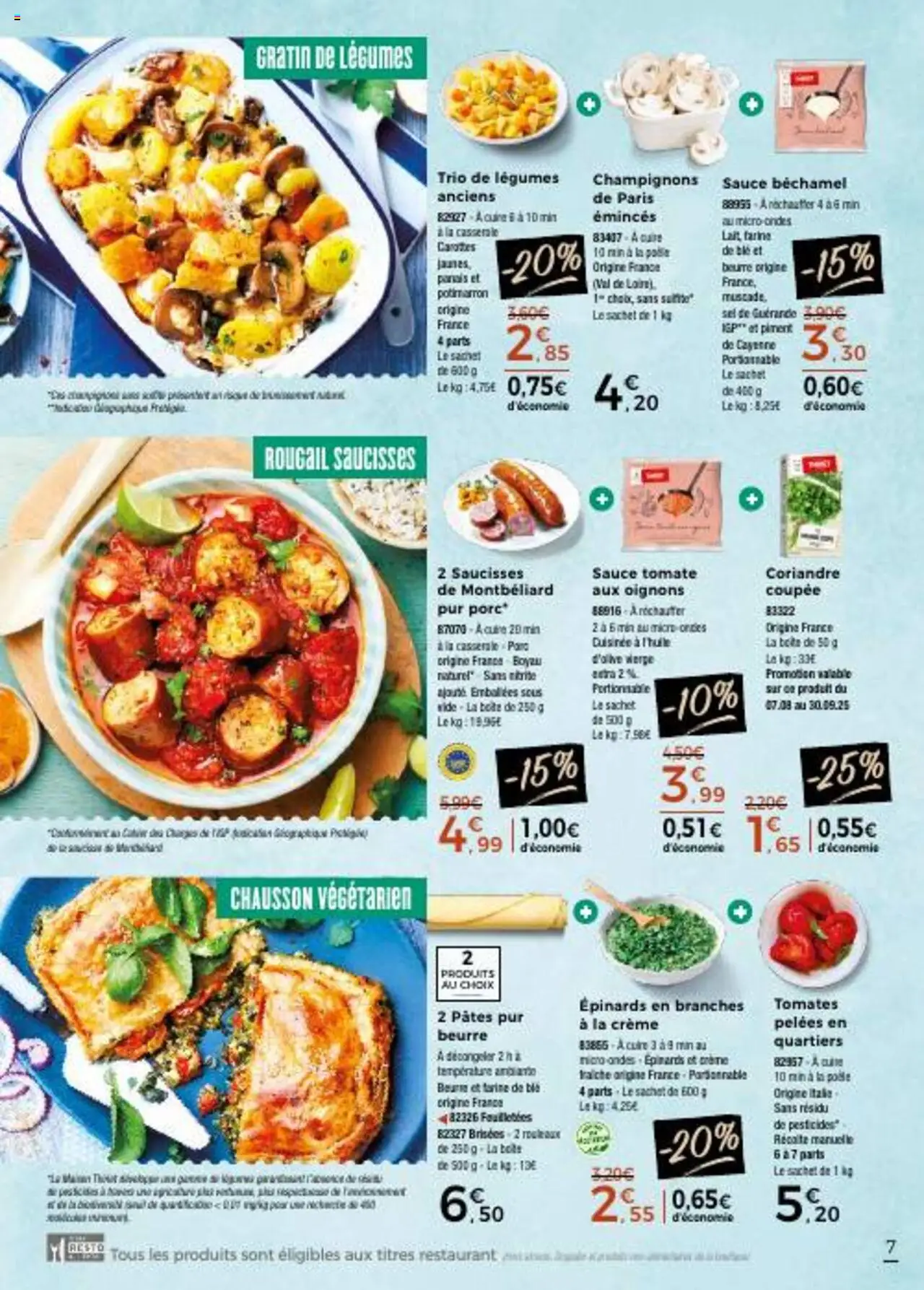  | Page: 7 | Produits: Farine, Coriandre, Tomates, Crème