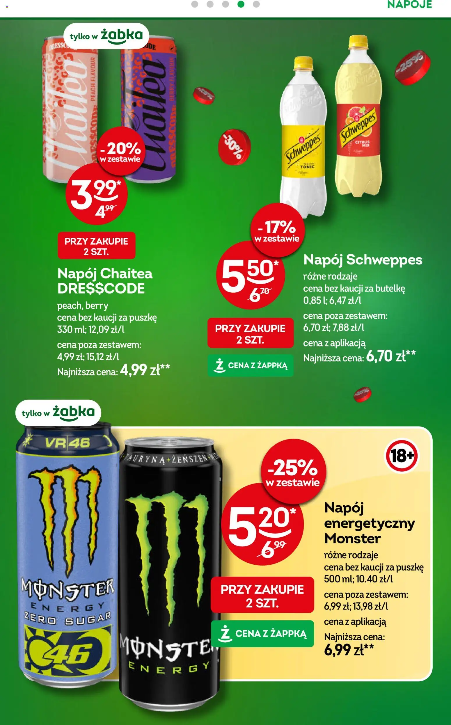 Żabka Gazetka od 22.10.2025 | Strona: 23 | Produkty: Napoje