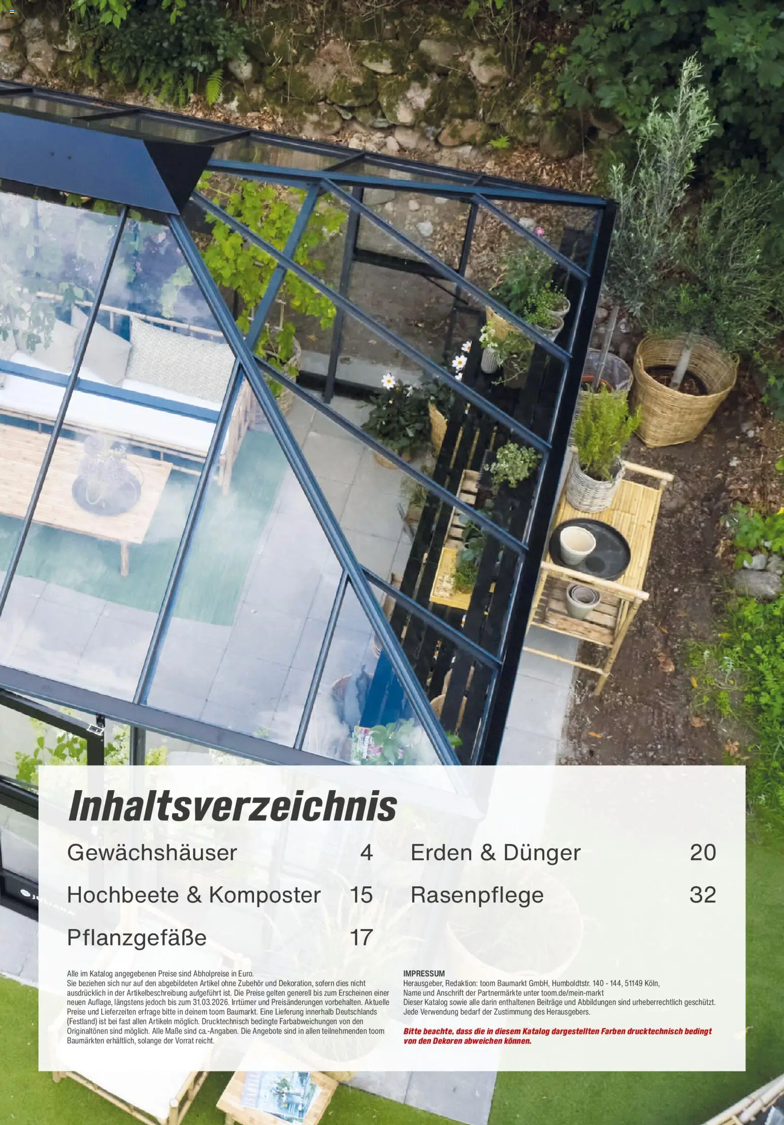 Toom Baumarkt Gewächshäuser & Anzucht 2026 – gültig ab 01.01.2026 | Seite: 3