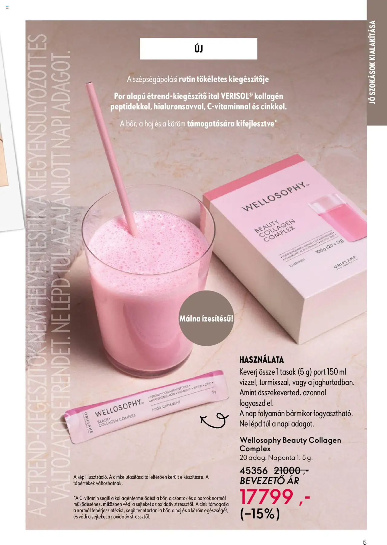 Oriflame akciós ujság - amely érvényes a következő dátumtól: 01.10.2025 | Oldal: 5 | Termékek: Málna, Kollagén